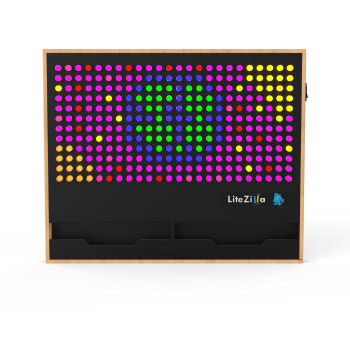 LiteZilla Giant Lite Brite Custom Stained Hardwood SKU LZ-WD