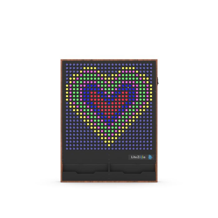 LiteZilla Giant Lite Brite Custom Stained Hardwood SKU LZ-WD