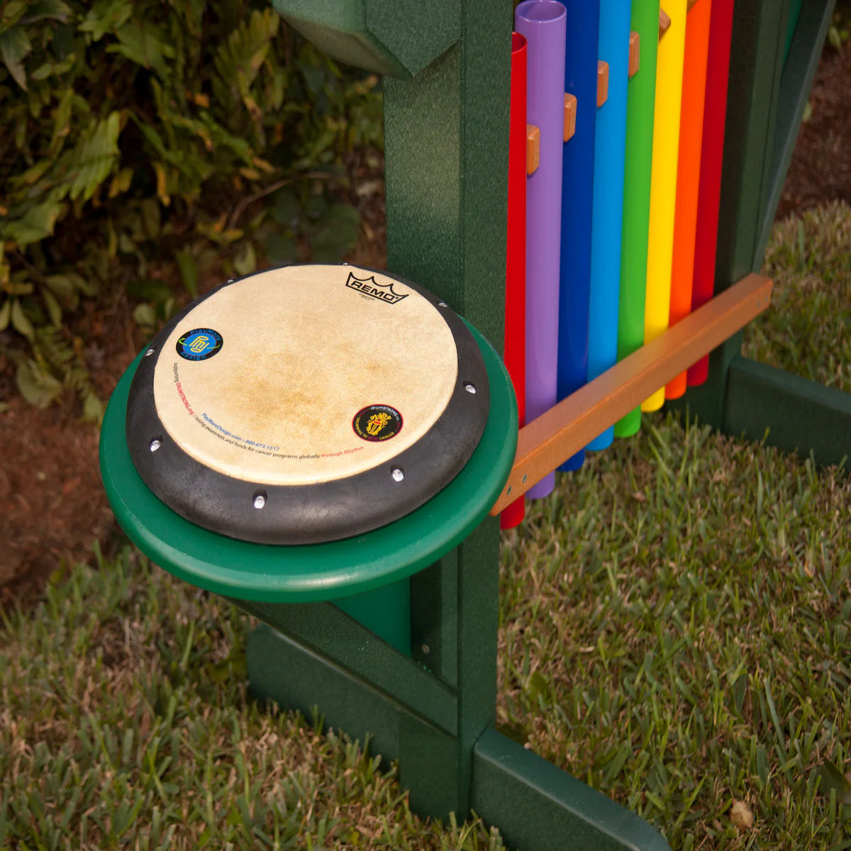 PlayMore Design 8 Note Rainbow Chime w/ Drums SKU 50181-FMD