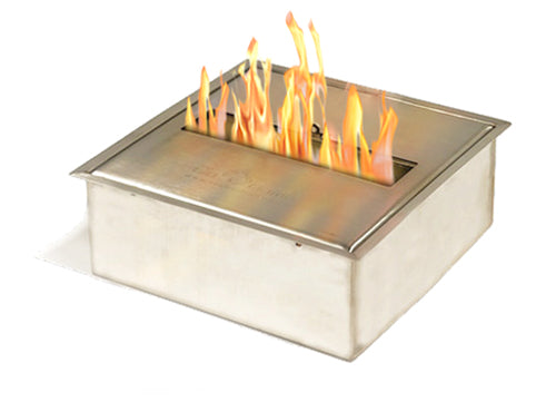 The Bio Flame 5L Burner Bio Ethanol Fireplace SKU EB-5L-Silver