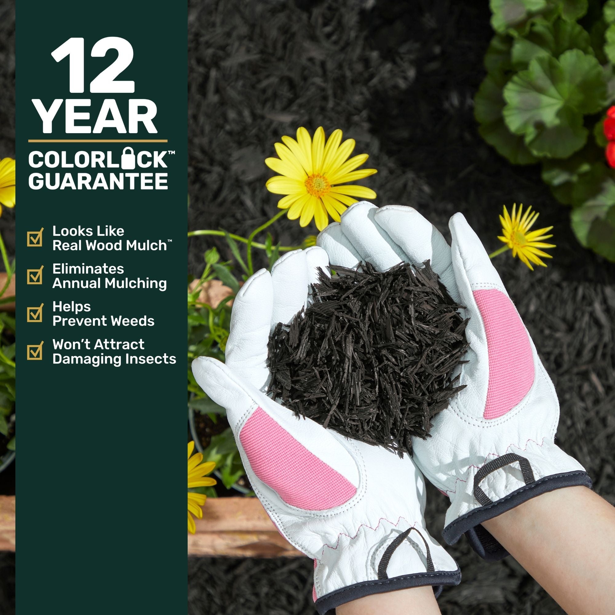 Ground Smart Premium Shredded Buffings Mulch SKU GSRMShredded