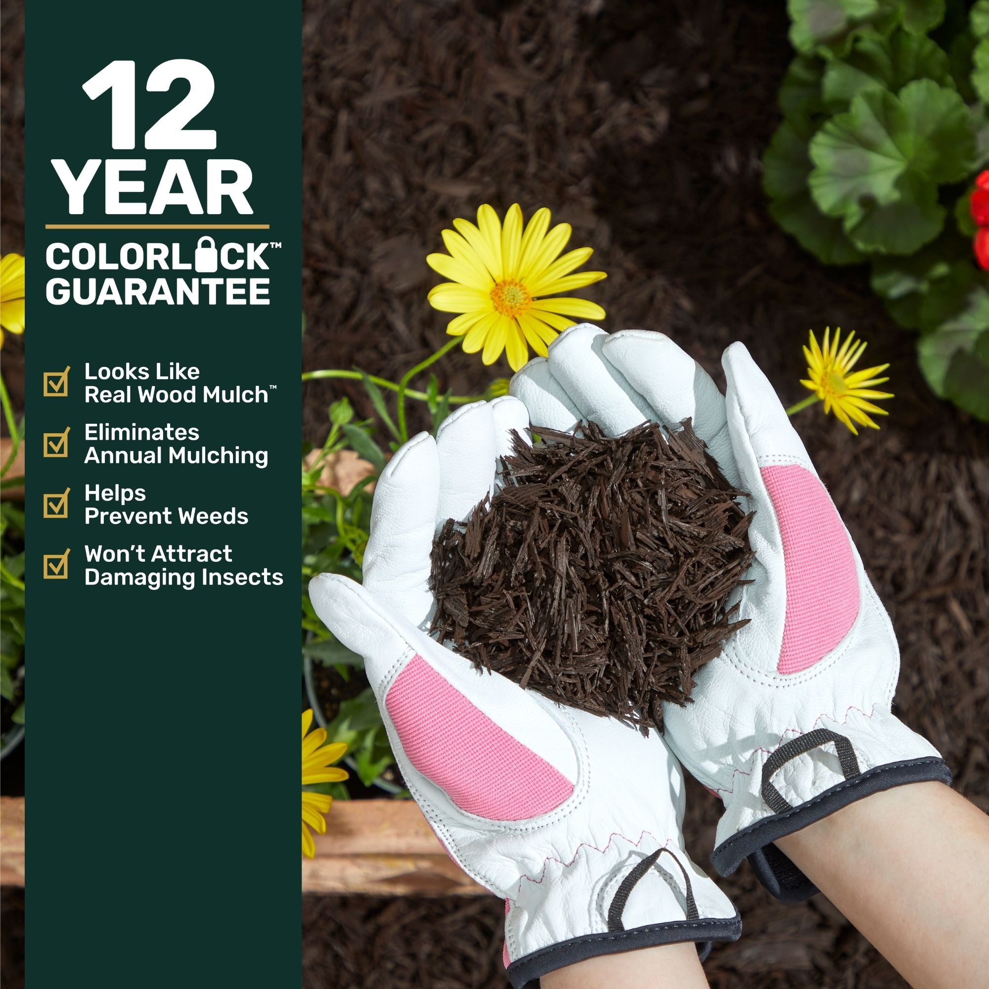 Ground Smart Premium Shredded Buffings Mulch SKU GSRMShredded