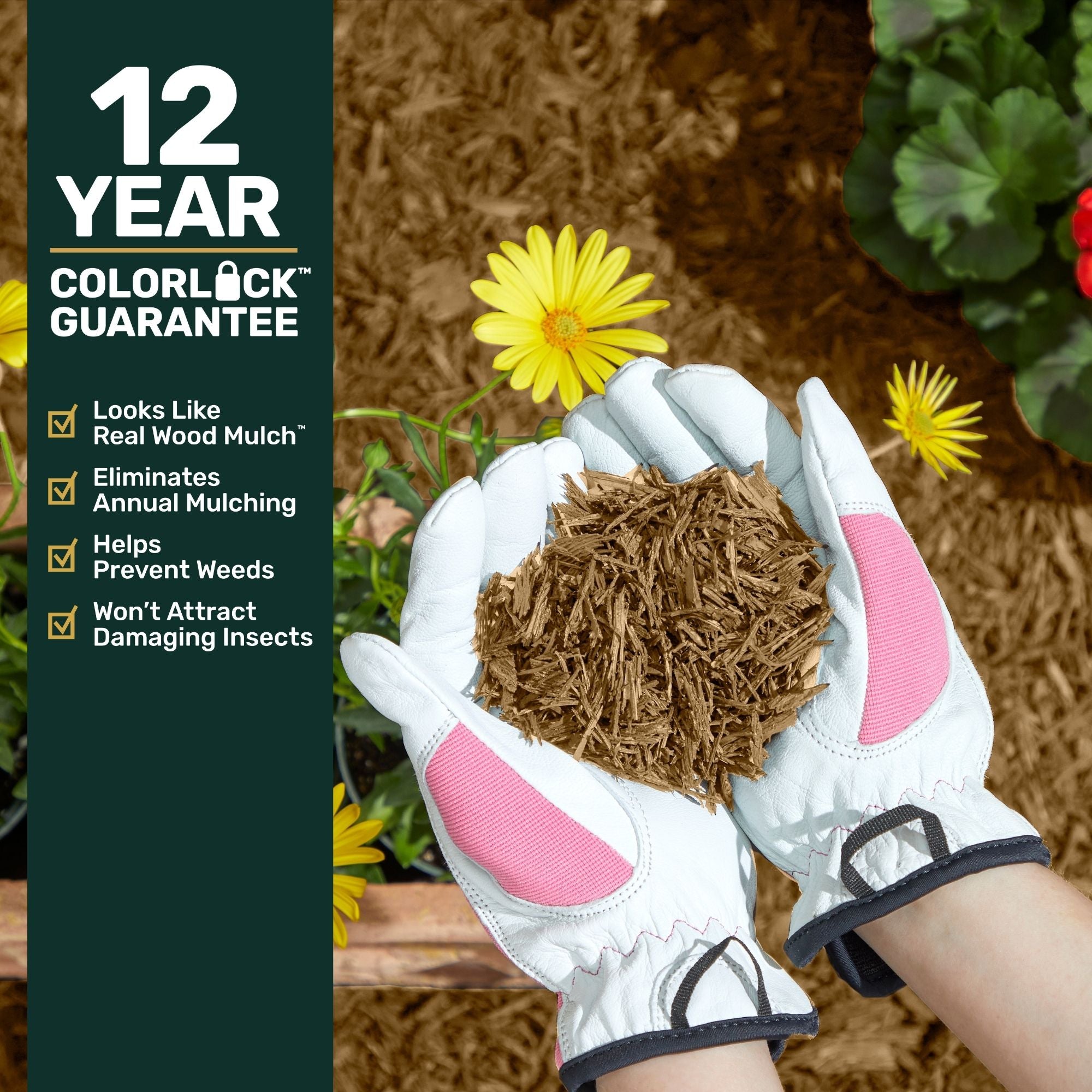Ground Smart Premium Shredded Buffings Mulch SKU GSRMShredded