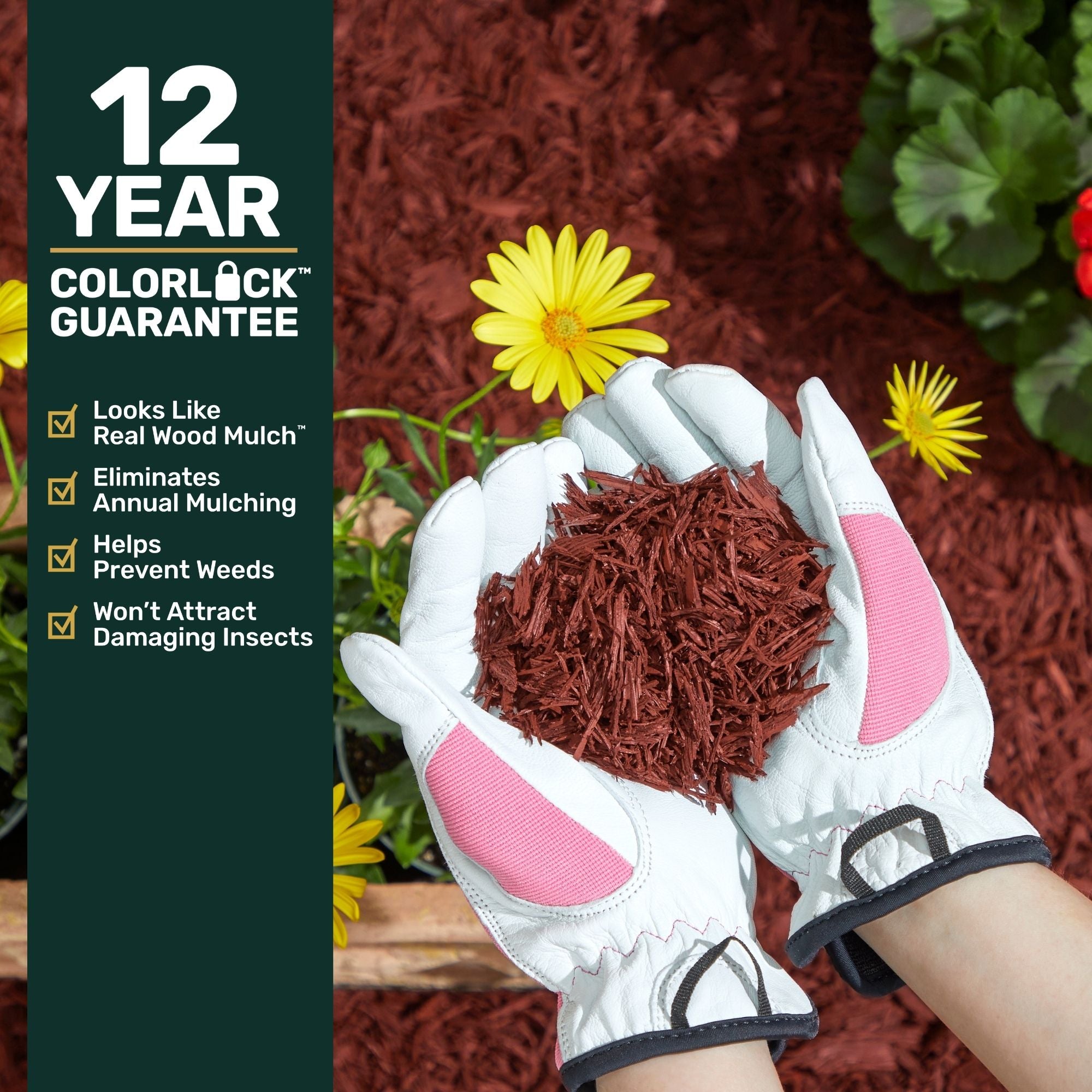 Ground Smart Premium Shredded Buffings Mulch SKU GSRMShredded