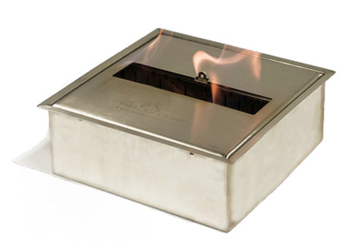 The Bio Flame 5L Burner Bio Ethanol Fireplace SKU EB-5L-Silver