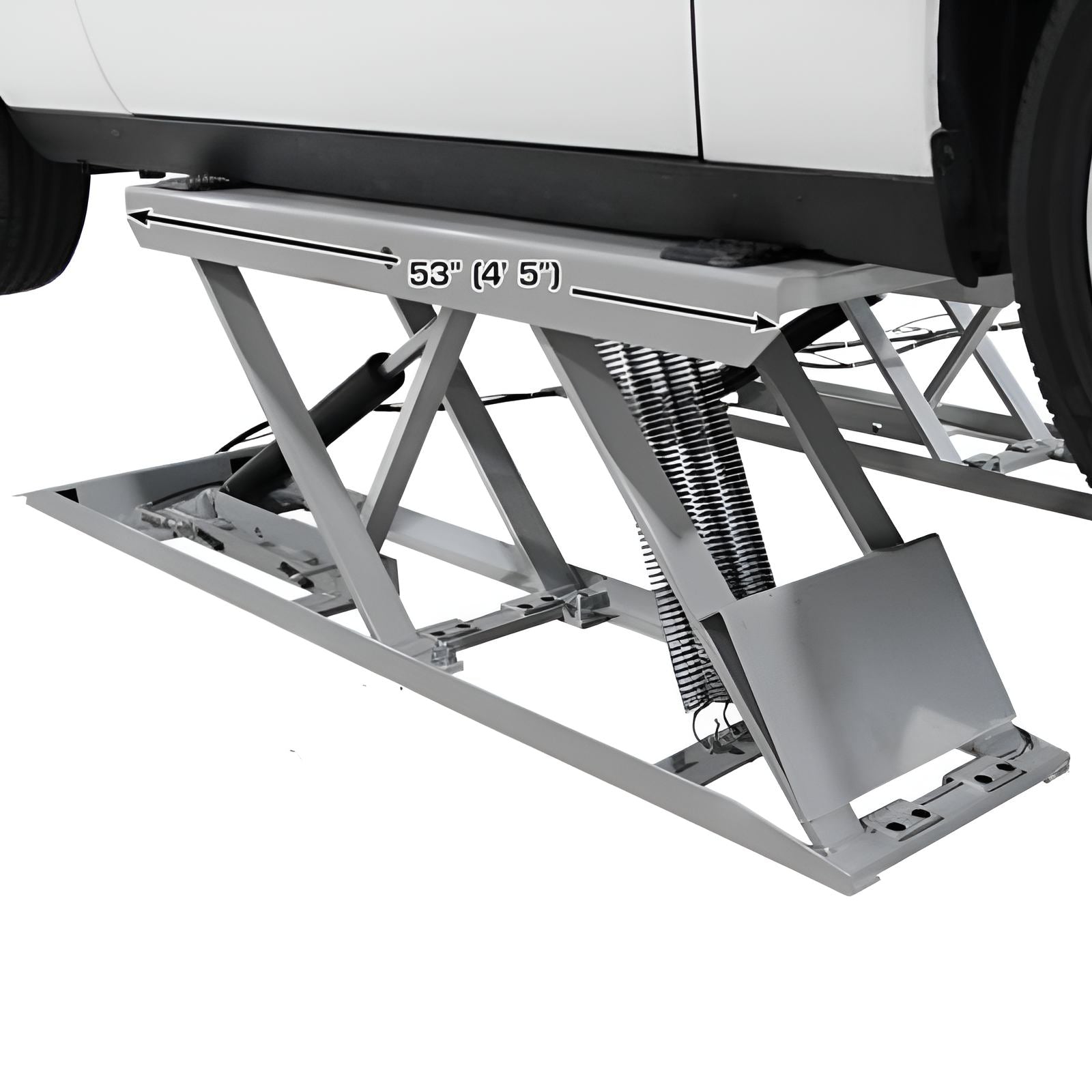 Atlas 6,000lb Low Rise Scissor Lift, Open Center SKU ATEATTD-6PL