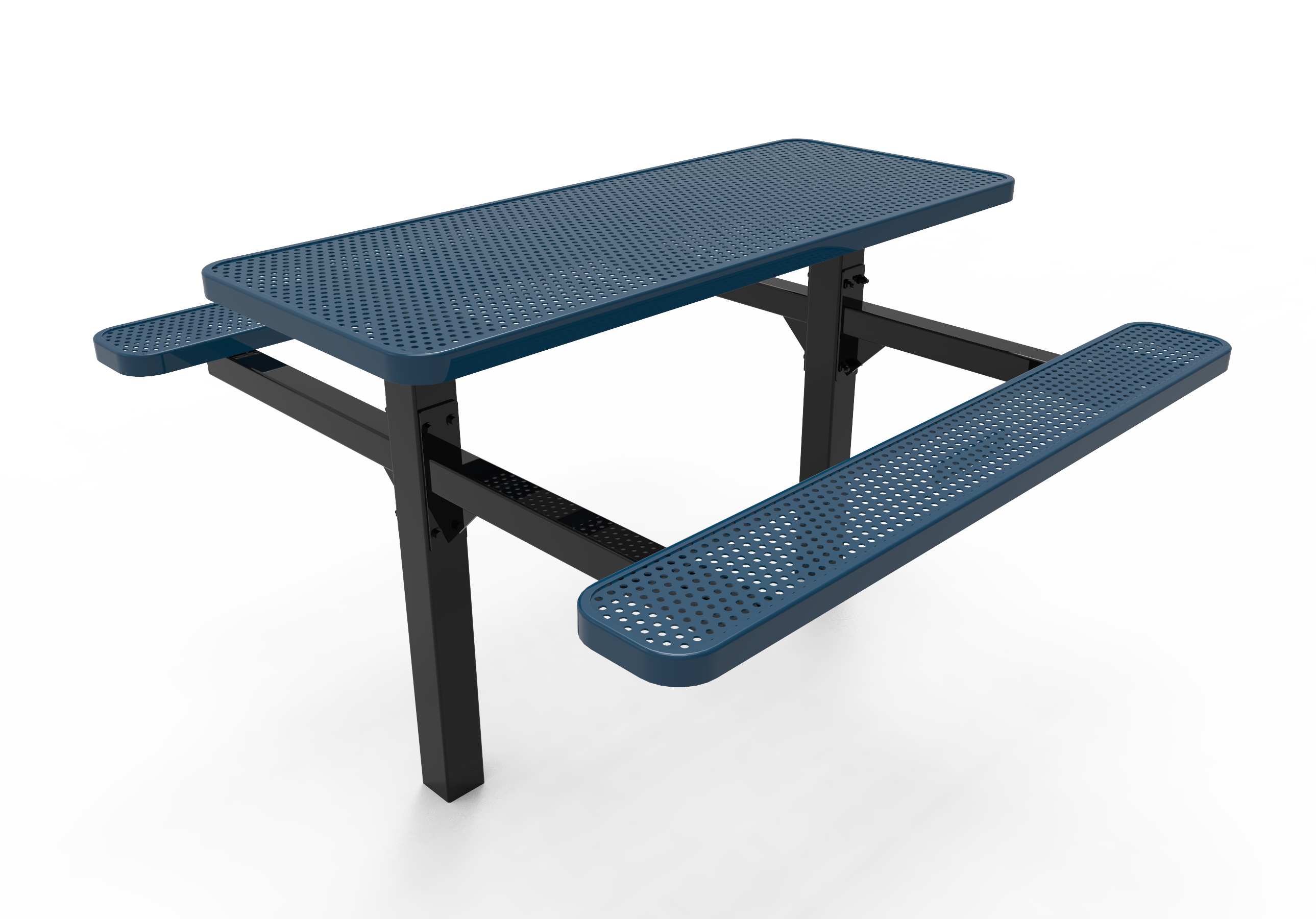 MyTCoat 6 Foot Rectangular Double Pedestal Table, Punched Steel SKU TRT06