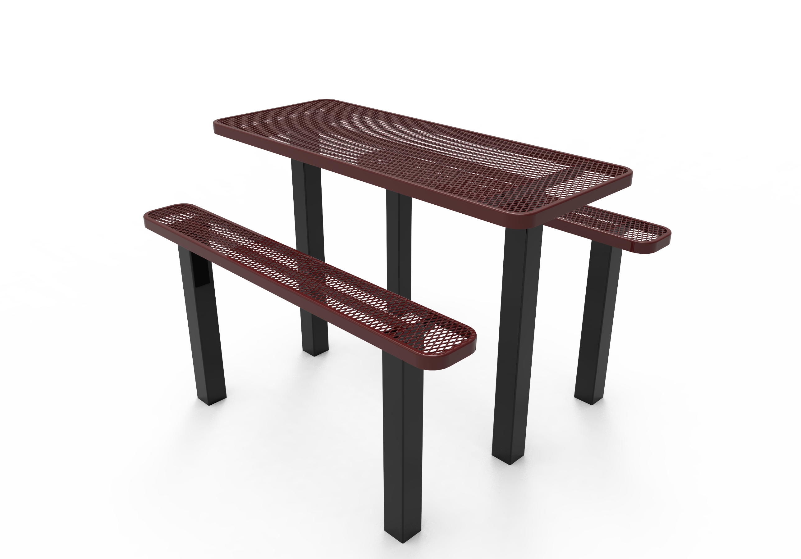 MyTCoat 6 Foot Independent Pedestal Table, Expanded Metal SKU TRT06
