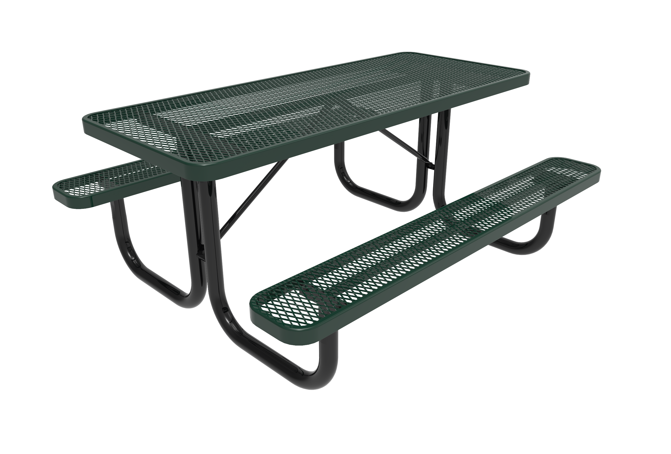 MyTCoat Rectangular Portable Table 4' / 6' Expanded Metal SKU TRT04