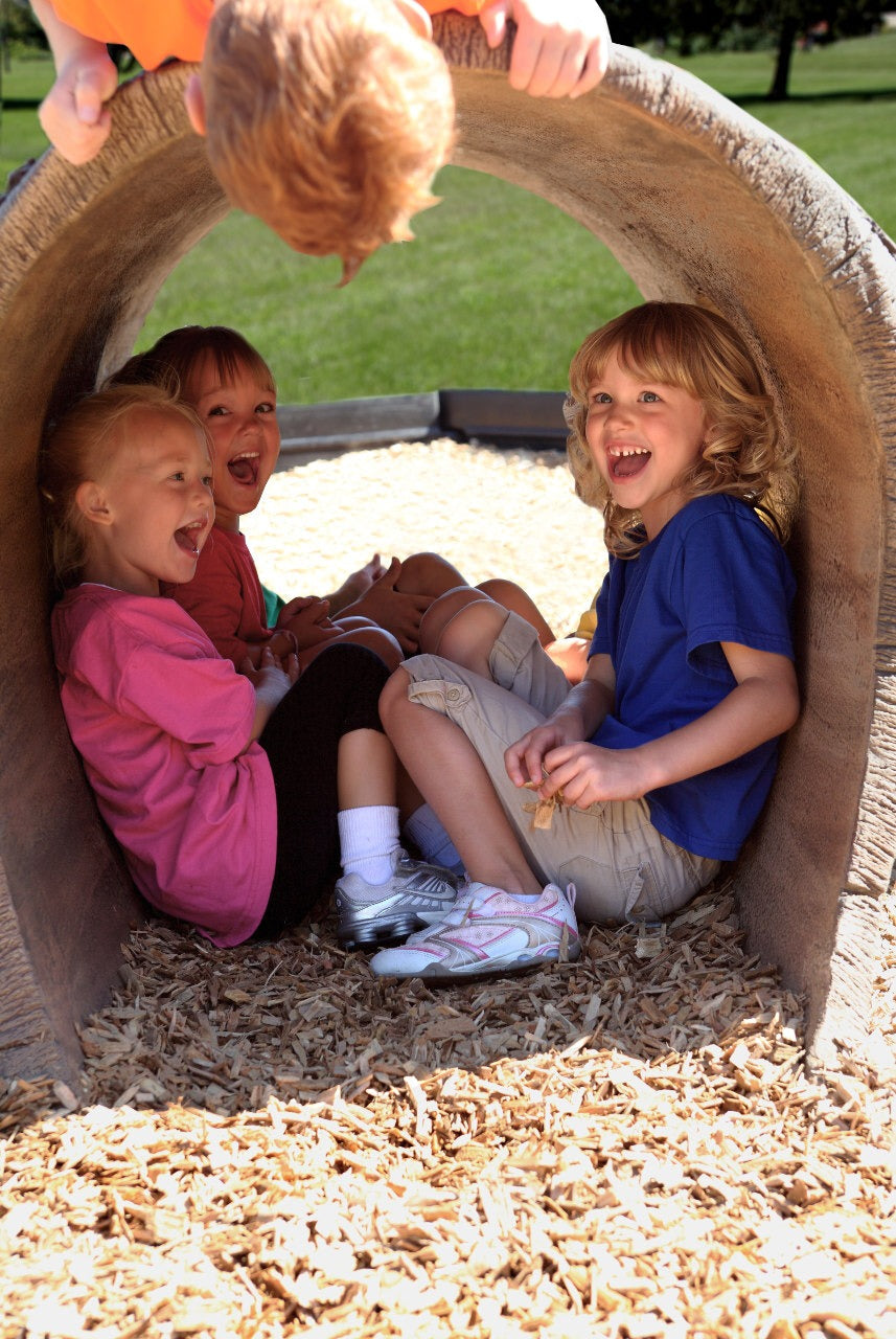 UltraPlay Nature Themed Playground Log Crawl Tunnel SKU 6LT