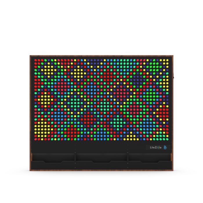 LiteZilla Giant Lite Brite Custom Stained Hardwood SKU LZ-WD