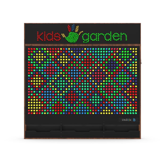 LiteZilla Giant Lite Brite Custom Stained Hardwood SKU LZ-WD