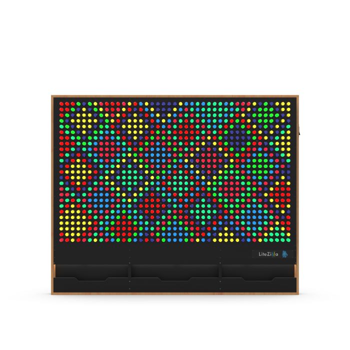 LiteZilla Giant Lite Brite Custom Stained Hardwood SKU LZ-WD
