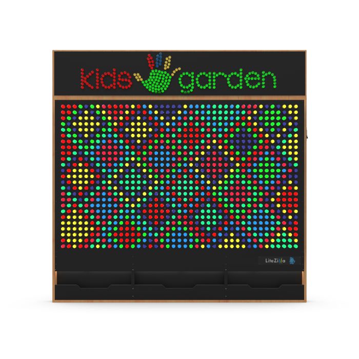 LiteZilla Giant Lite Brite Custom Stained Hardwood SKU LZ-WD