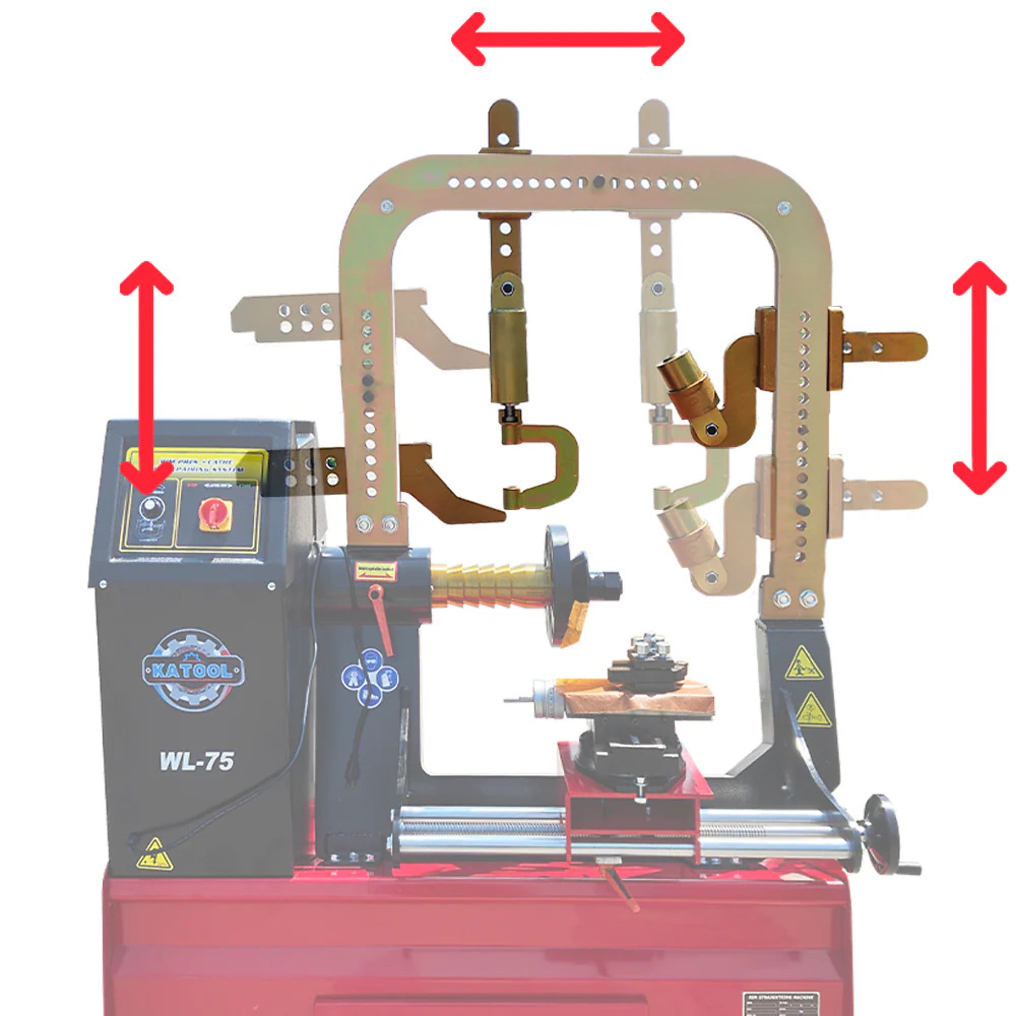 Katool Hub Repair Machine, Rim Straightener Turning, Adjustable Distance Settings SKU KT-WL75