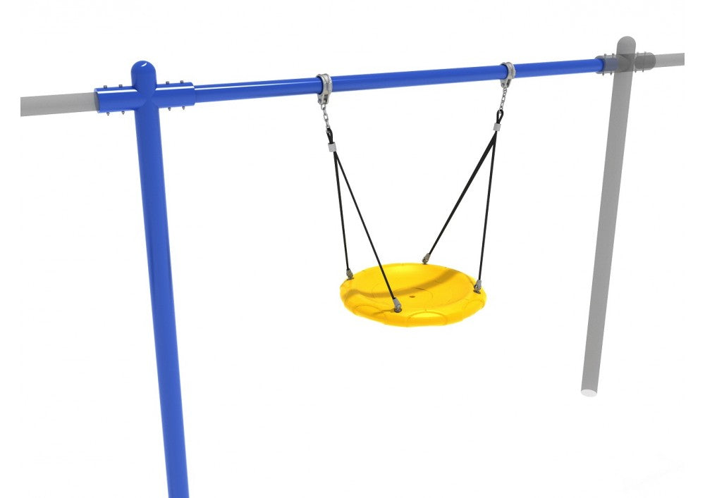 Playground Equipment 7 feet High Elite Single Post Nest Swing SKU PSWNTAD002