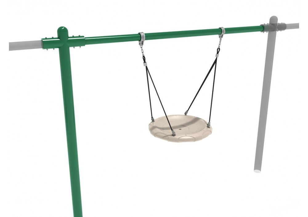 Playground Equipment 7 feet High Elite Single Post Nest Swing SKU PSWNTAD002