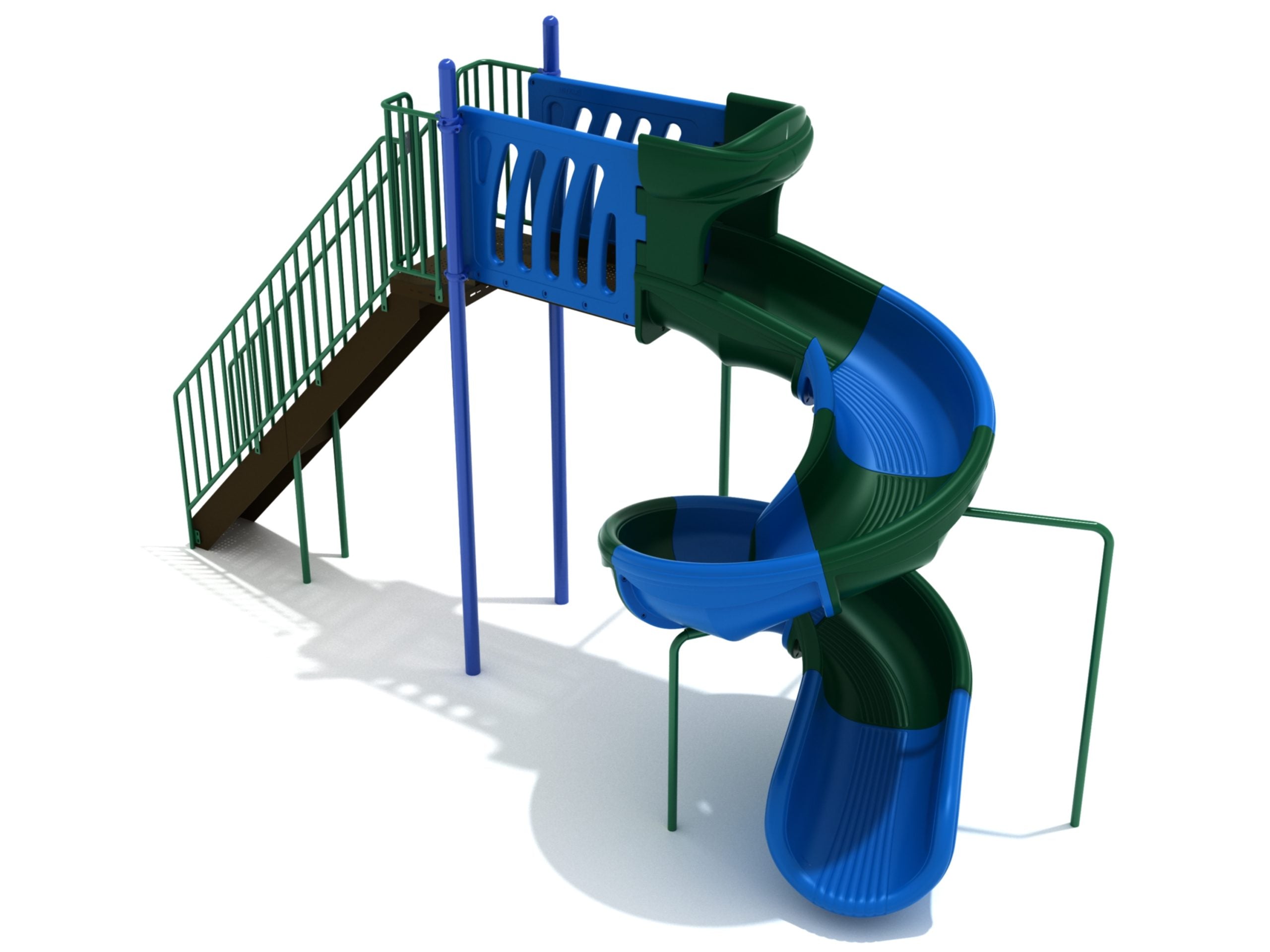 Playground Equipment 8 Foot Sectional Spiral Slide SKU PSL029
