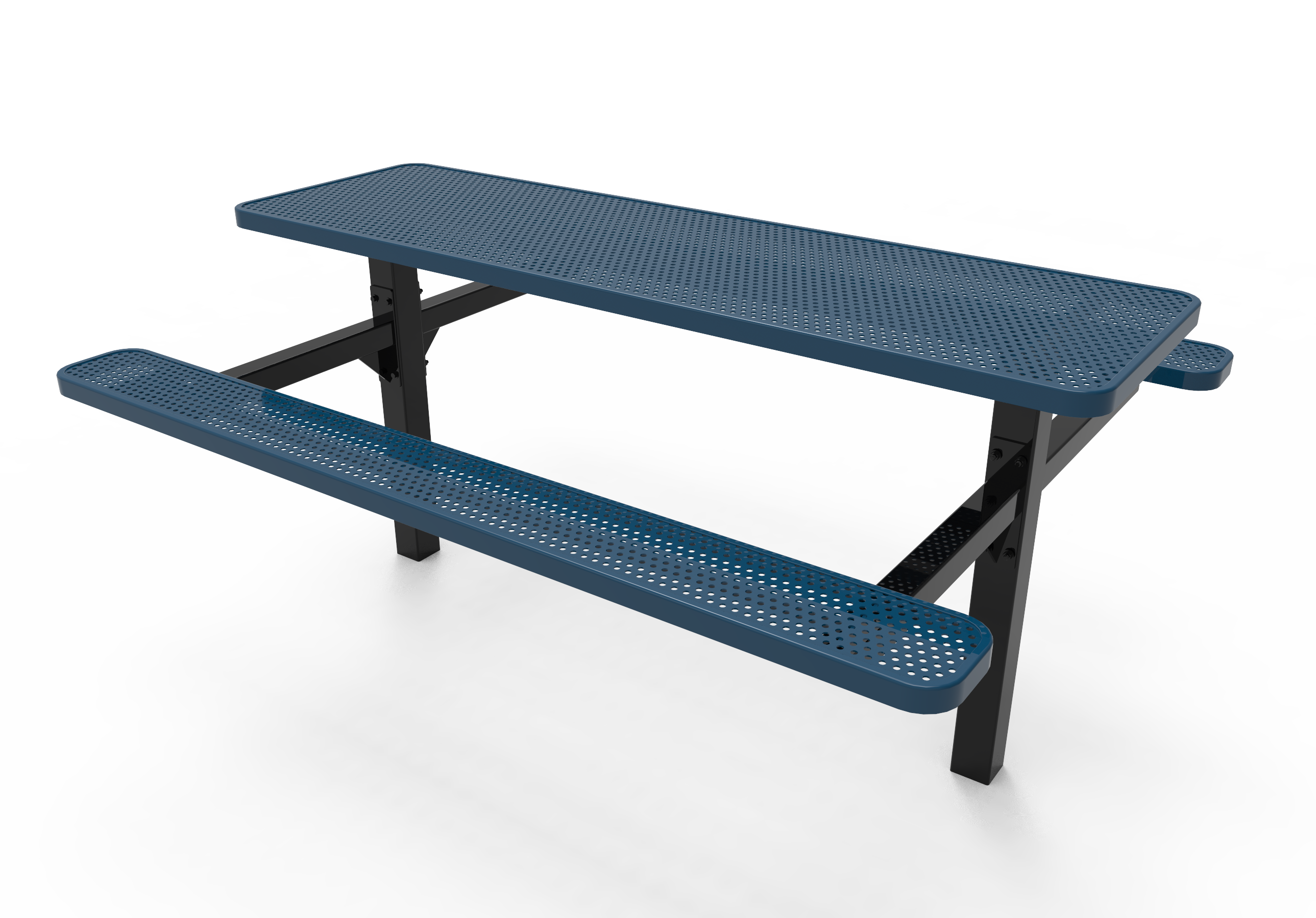 MyTCoat 8 Foot Rectangular Double Pedestal Table, Punched Steel SKU TRT08