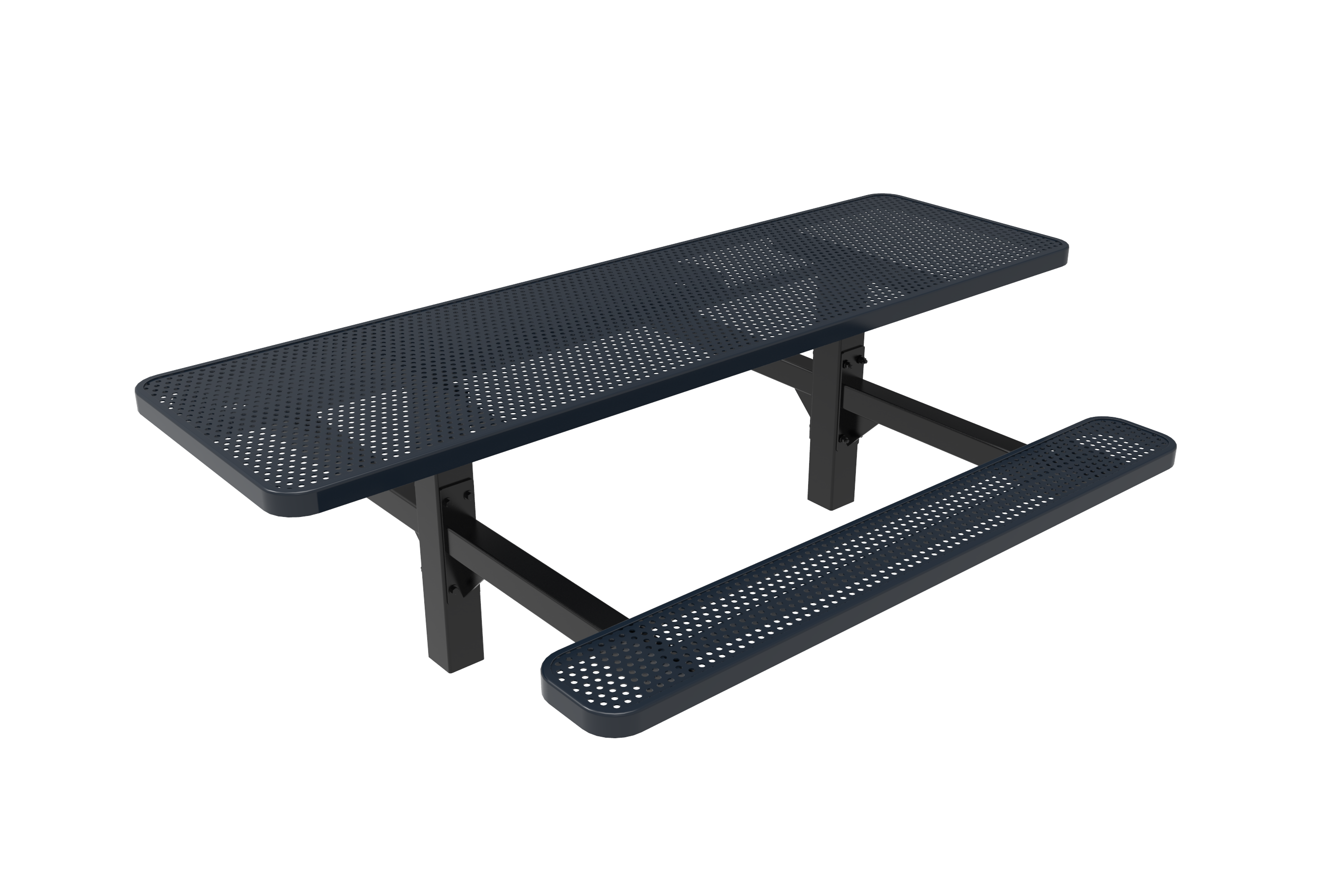 MyTCoat 8 Foot Rectangular Double Pedestal Table, Punched Steel SKU TRT08