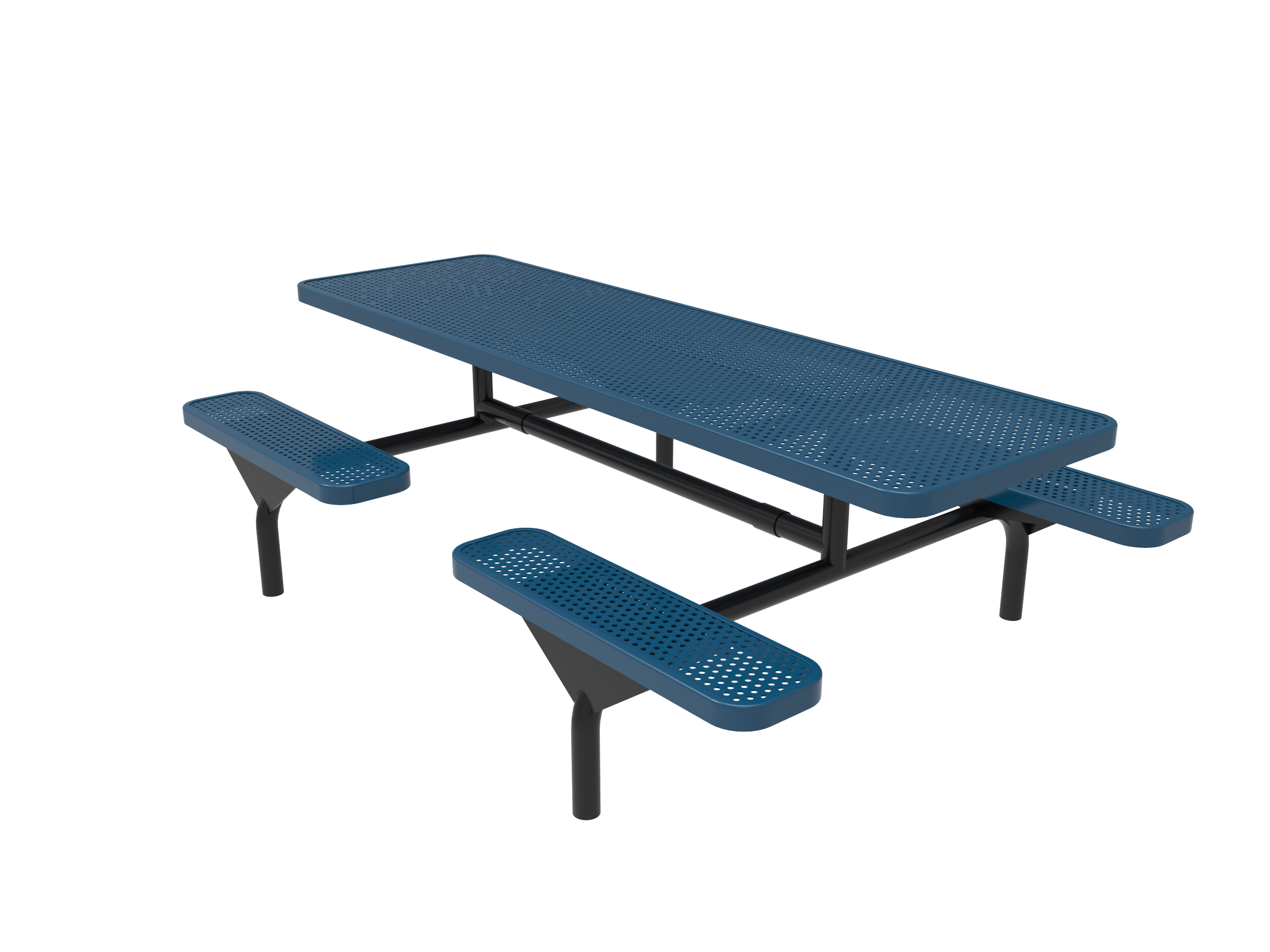 MyTCoat 8 Foot Rectangular Nexus Pedestal Table, Punched Steel SKU TRT08