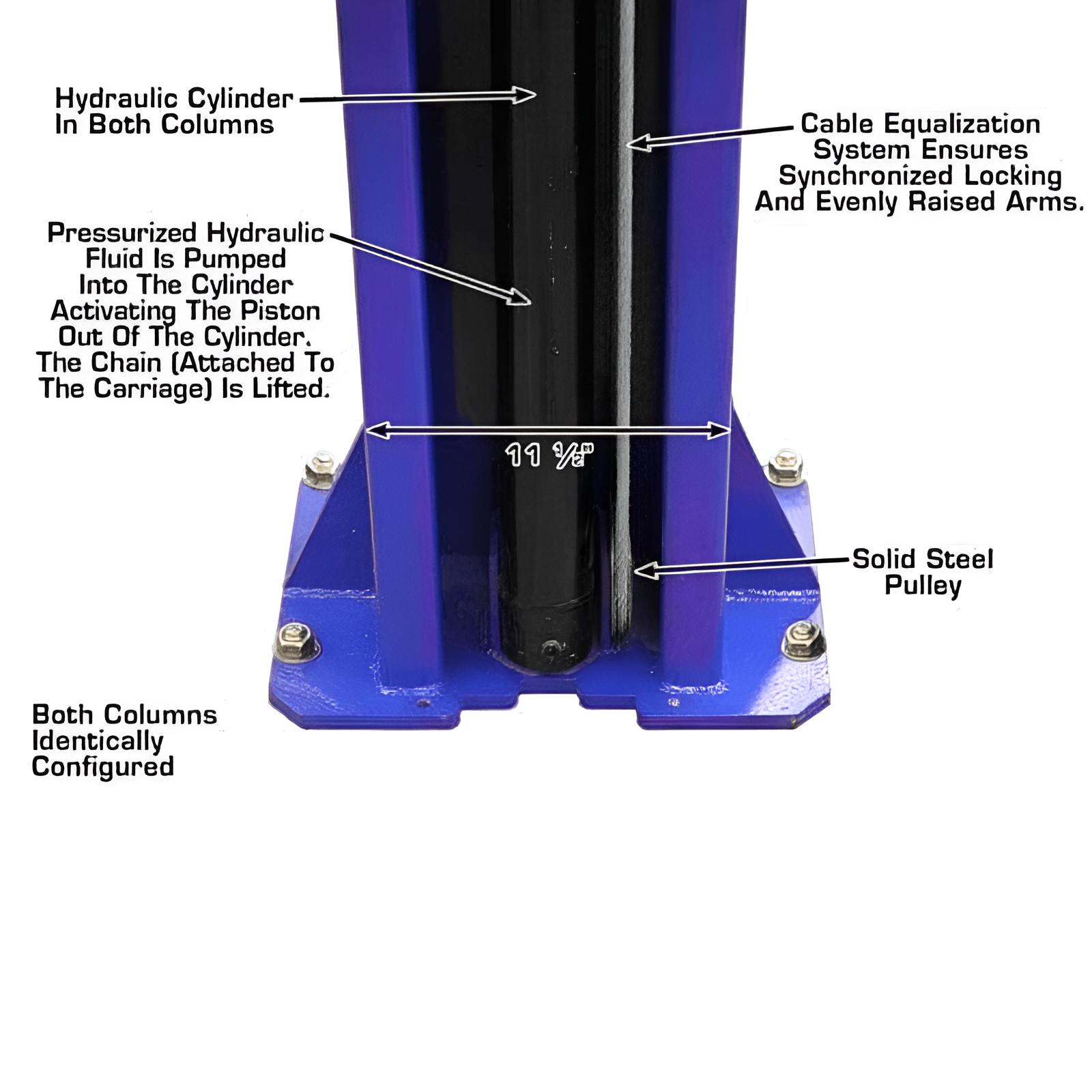 Atlas 9,000 lb 2 Post Lift SKU ATEXH-9KOHX