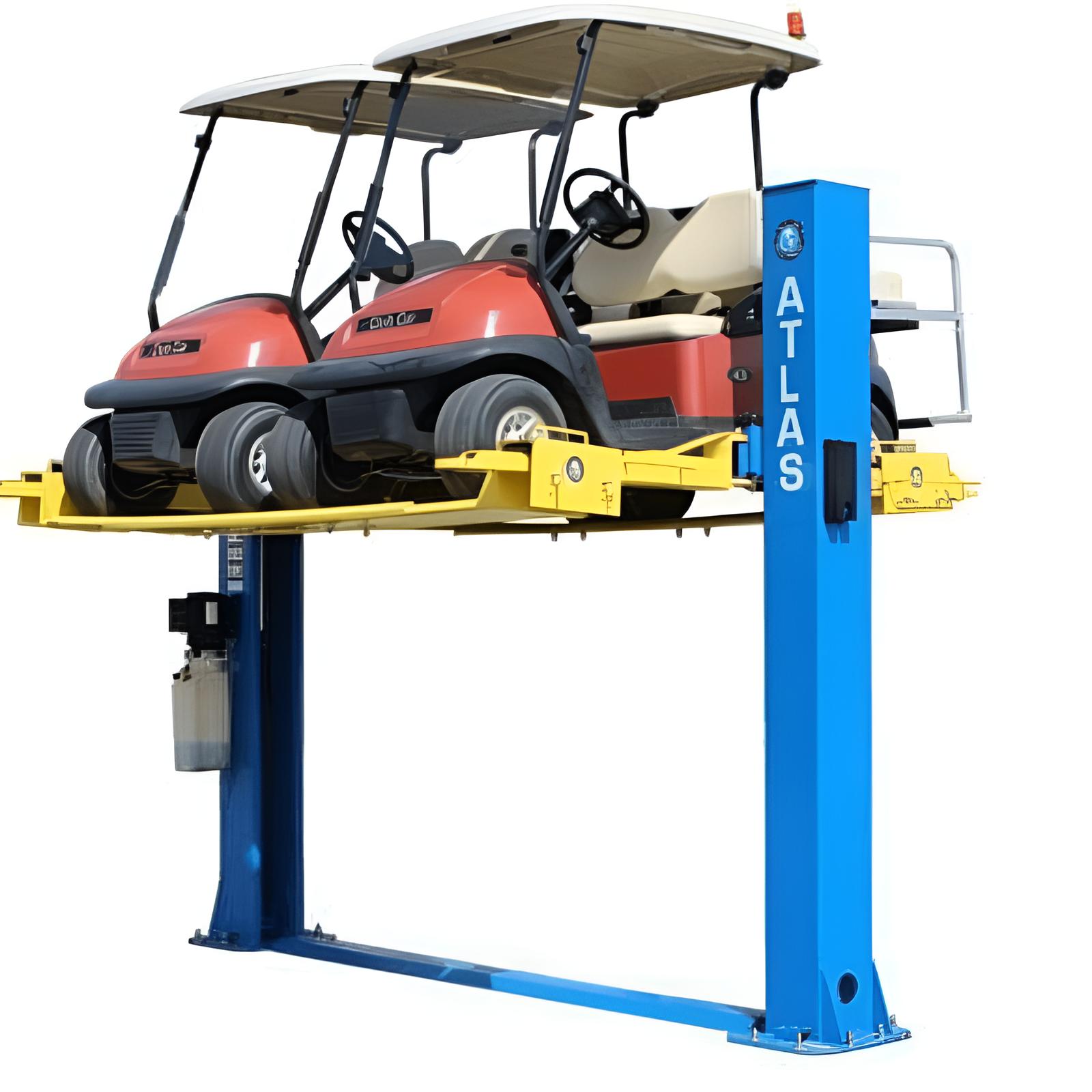 Atlas 2 Post Lift, Lawn Mower Adapter Combo SKU ATEATTD-9OHSC-COMBO