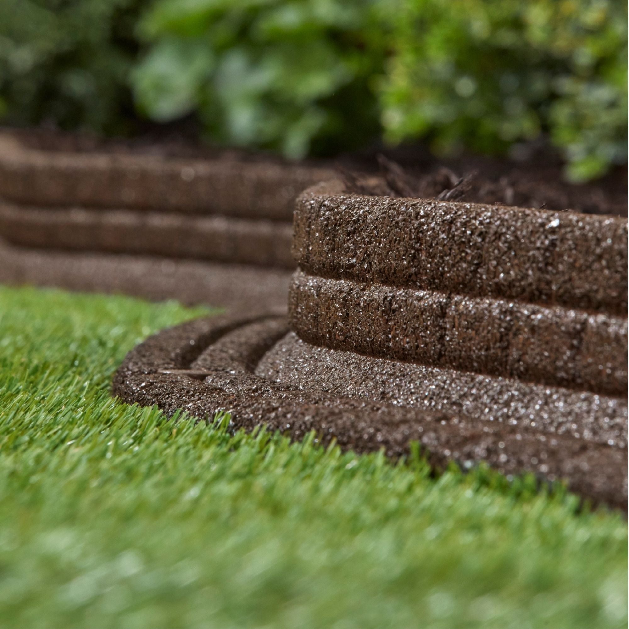 Ground Smart Rubber Brickface Edging SKU GSBFE48