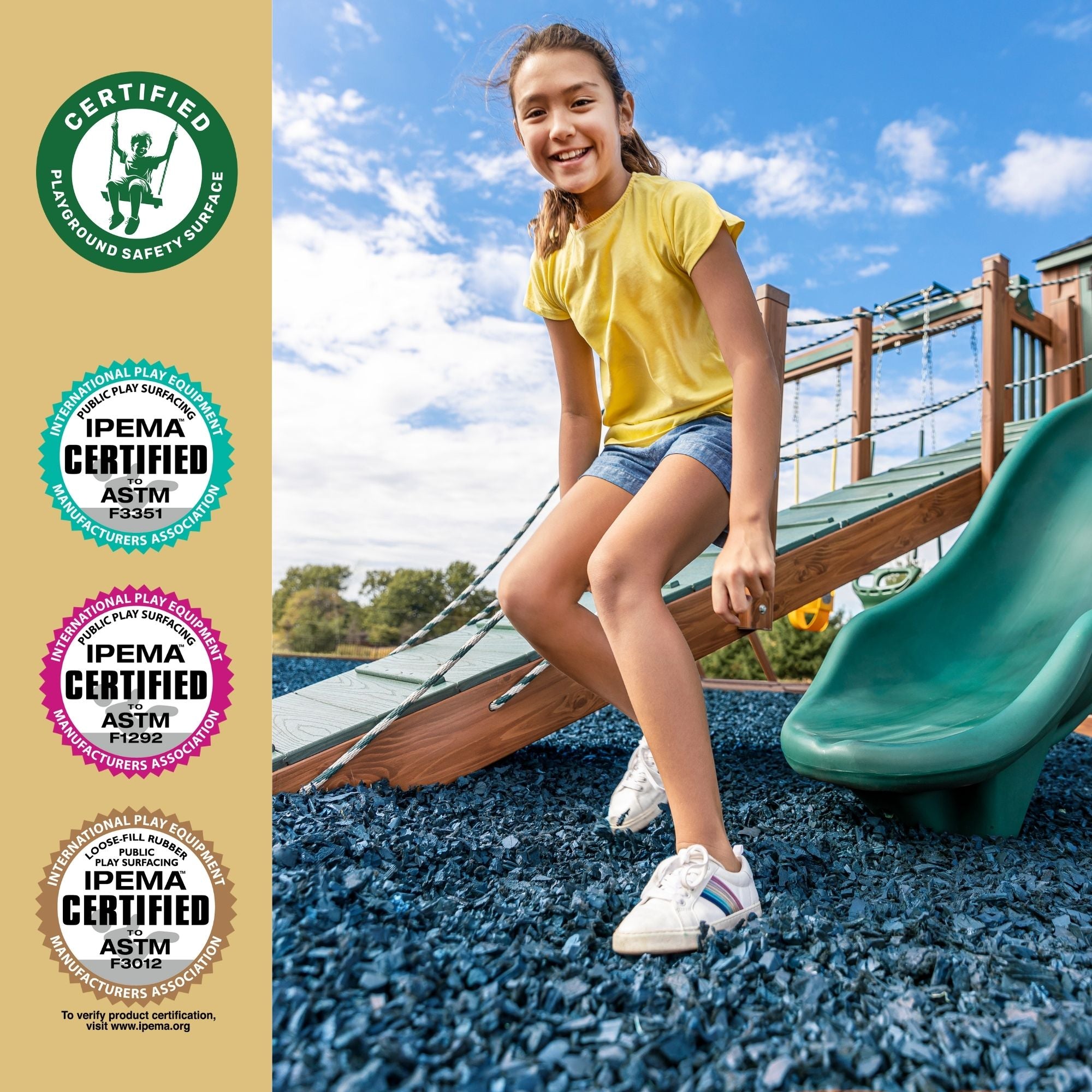 GroundSmart Premium Nugget Rubber Mulch SKU GSRMNuggets