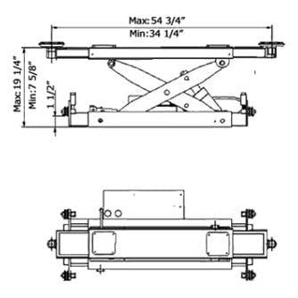 AMGO Pneumatic Rolling Jack 6,000 lbs. Capacity SKU RJ-6A