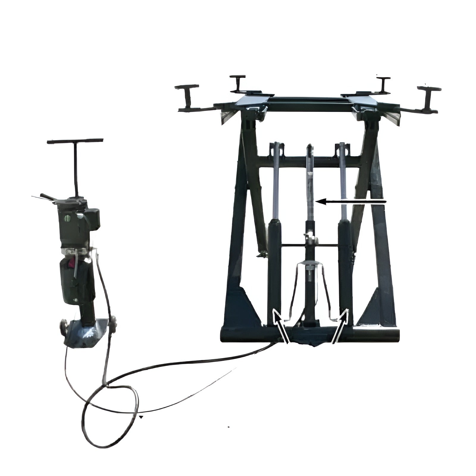 Atlas 6,000 lb Mid Rise Scissor Lift, Portable SKU ATEATTD-6MR