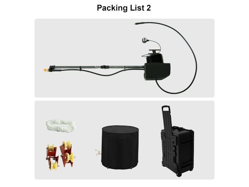 AeroClean P3, T50 Tethered Spray Cleaning System For DJI M400, Industrial Payload SKU AearoClean-P3-50M