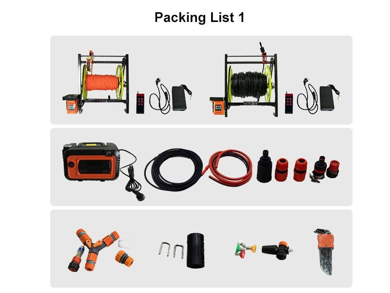AeroClean P3, T50 Tethered Spray Cleaning System For DJI M400, Industrial Payload SKU AearoClean-P3-50M