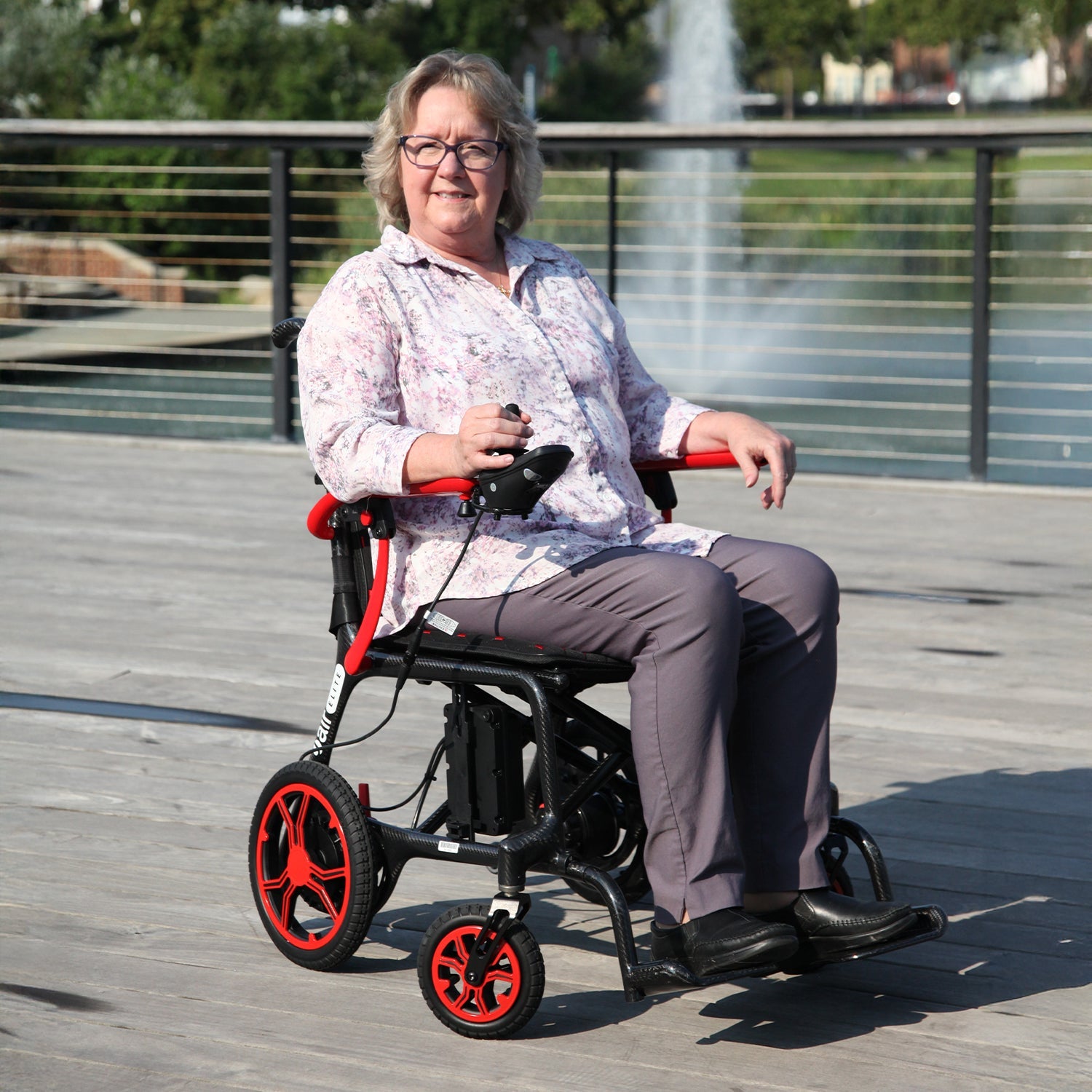 Journey Health & Lifestyle Air Elite Lightweight Folding Power Chair SKU 8642BLK