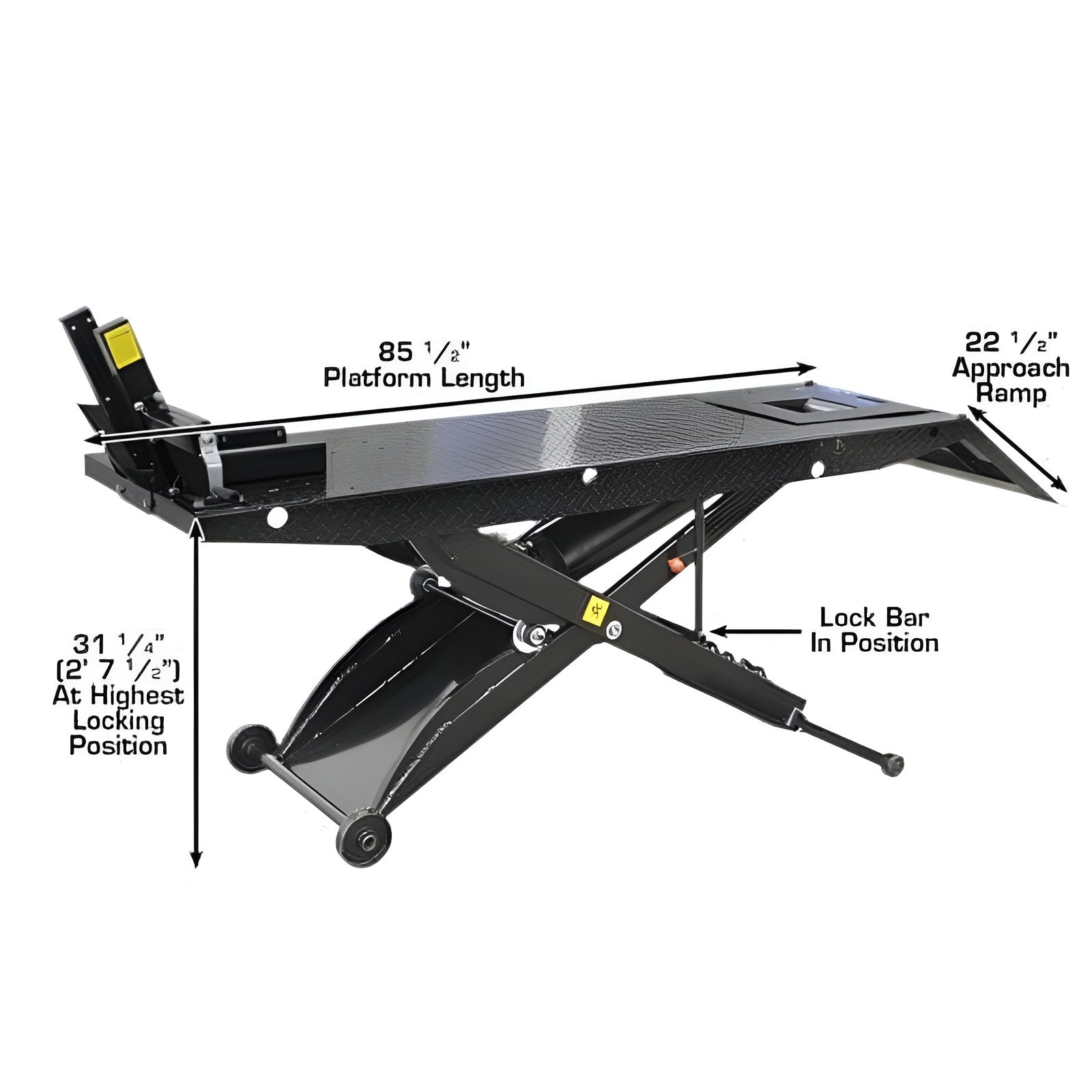 Atlas ACL Motorcycle Lift w/ Roller Plate SKU ATEHT-ACL