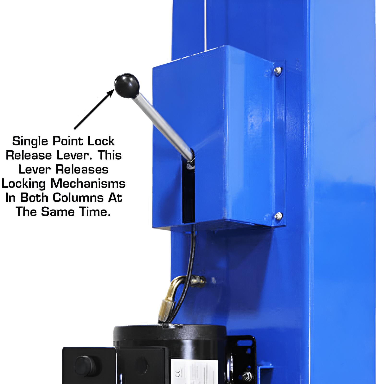 Atlas PRO 9,000 lb Overhead 2-Post Lift SKU ATEXH-PRO-9D