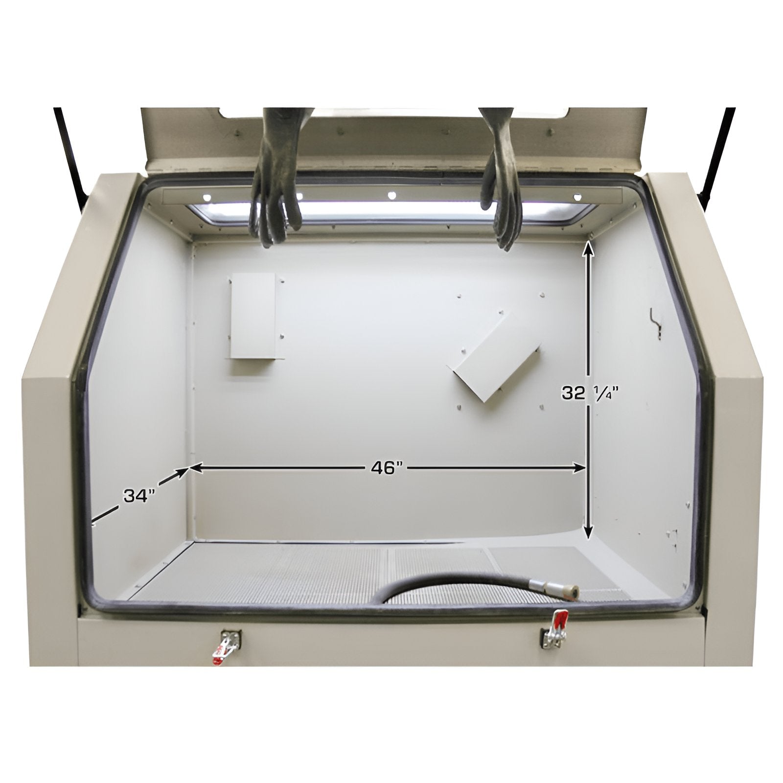 Atlas Pressurized Large Sandblast Cabinet w/ Vacuum SKU ATEHTPSBC990