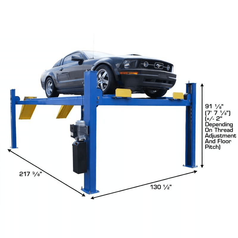 Atlas 14,000 lb 4-Post Alignment Lift w/ Turntables SKU ATEATTD-414AT