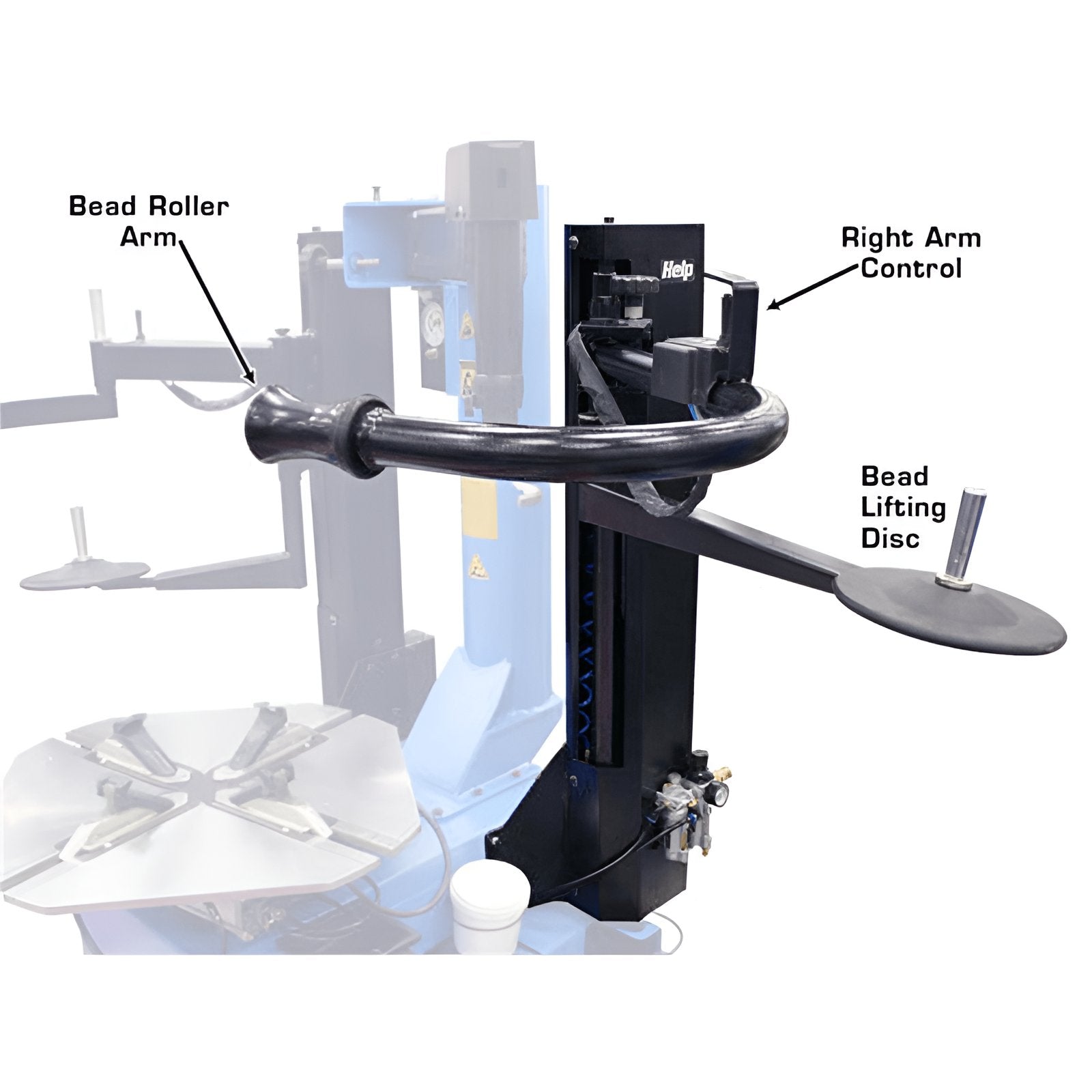 Atlas RHA-SA 200 Series Tire Changer Right-Hand Assist Arm SKU ATEATTC-RHA-SA