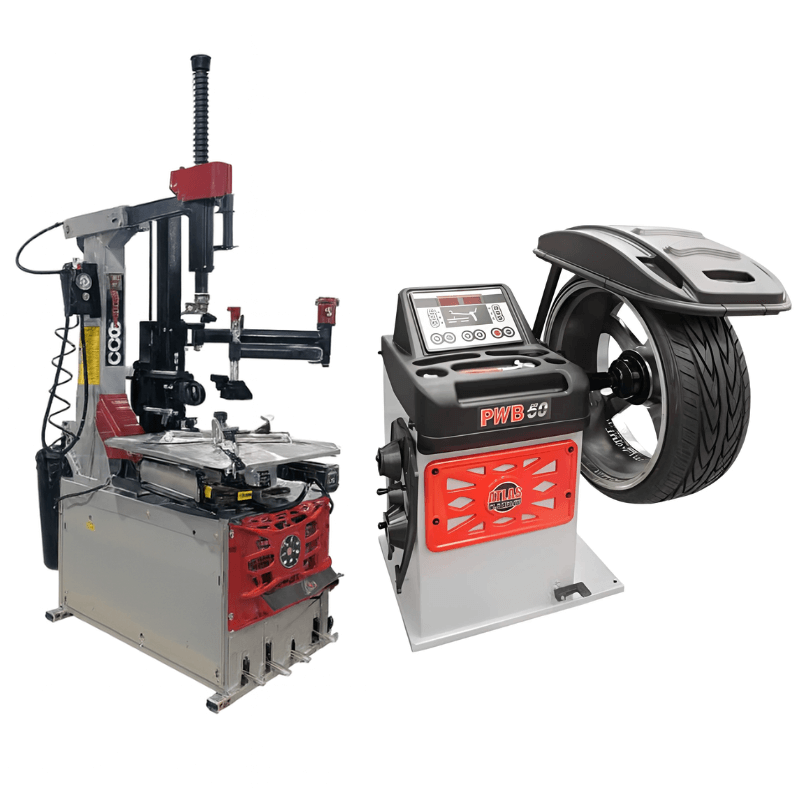 Atlas Platinum PTC600 Tire Changer w/ Platinum PWB50 Wheel Balancer Combo Package SKU ATEAP-TCWB-COMBO8