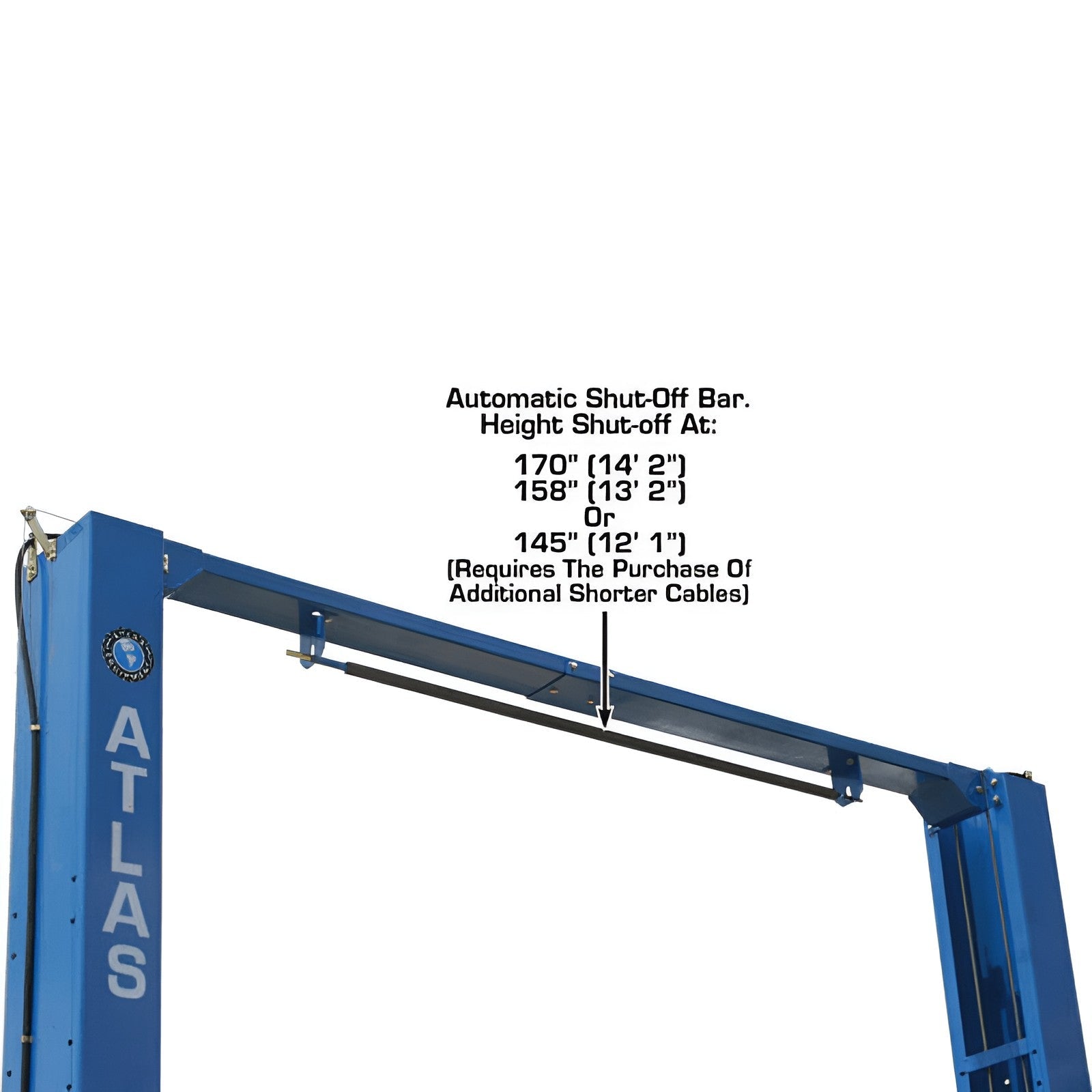 Atlas 12,000 lb 2 Post Lift SKU ATEXH-PV12PX