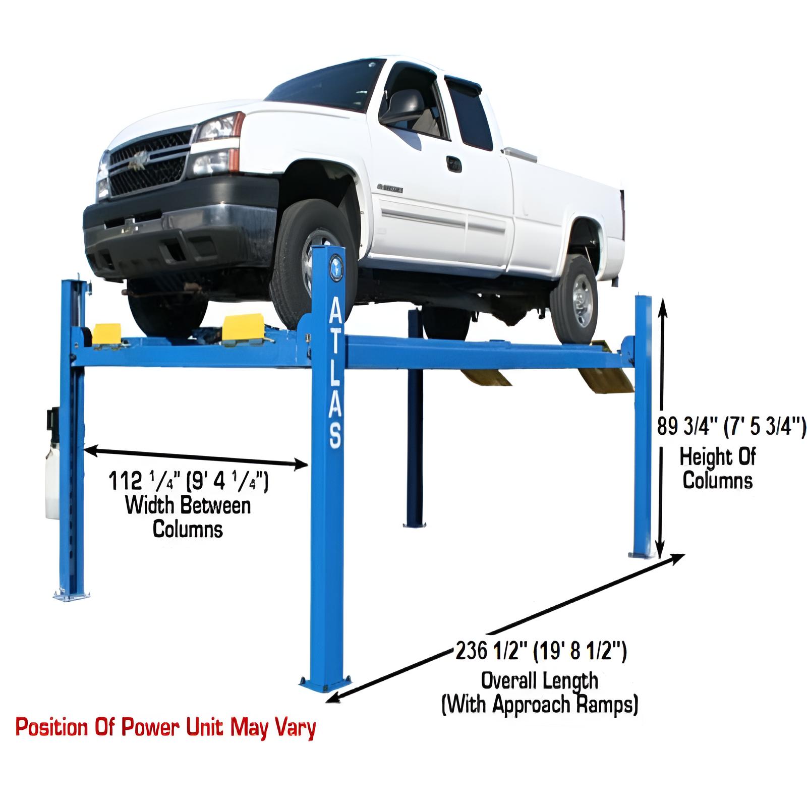 Atlas 412 Lift 12,000 lb, 2 x RJ6 Jacks Combo SKU ATEATTD-412-COMBO