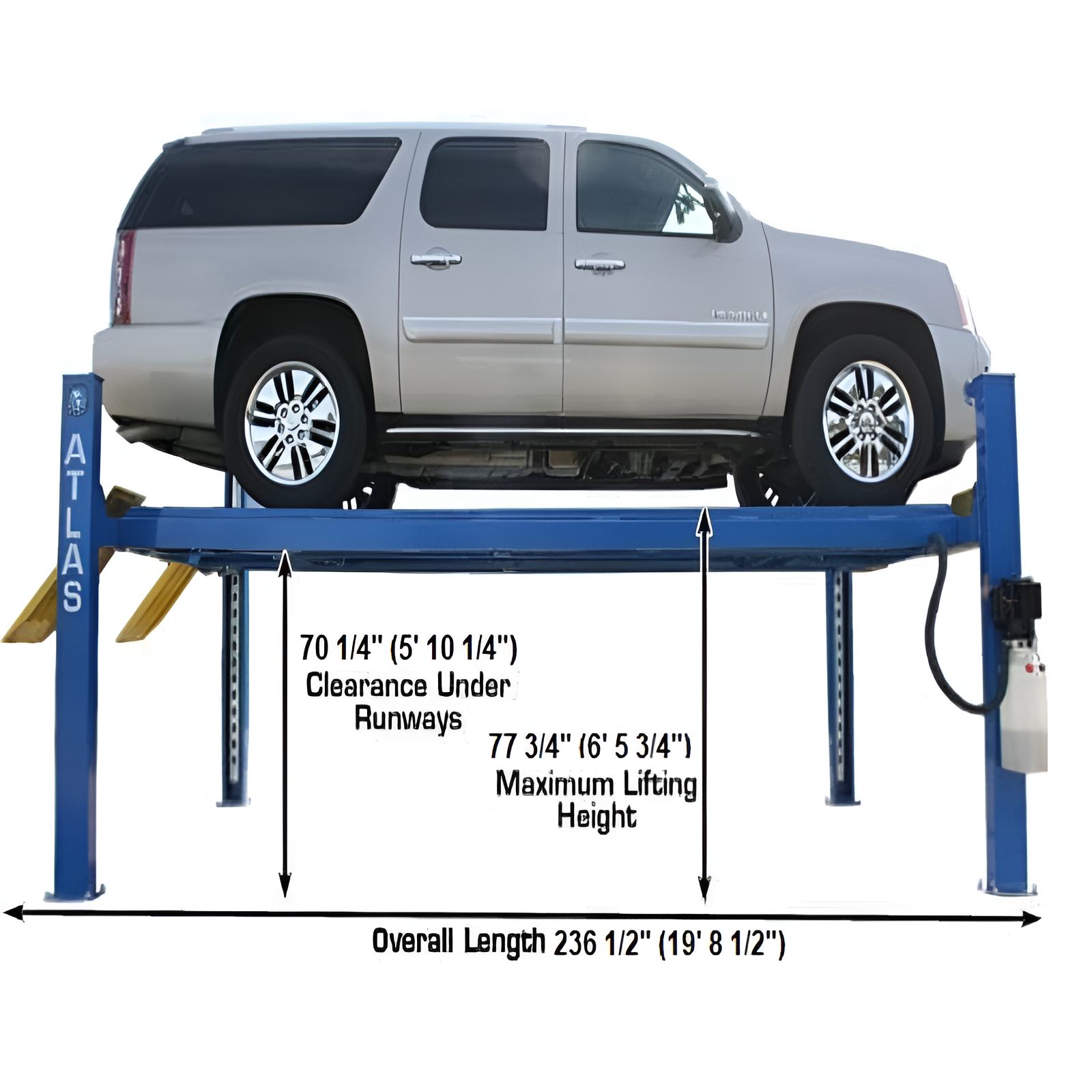 Atlas 4 Post Lift 12,000 lb, Commercial Grade SKU ATEATTD-412