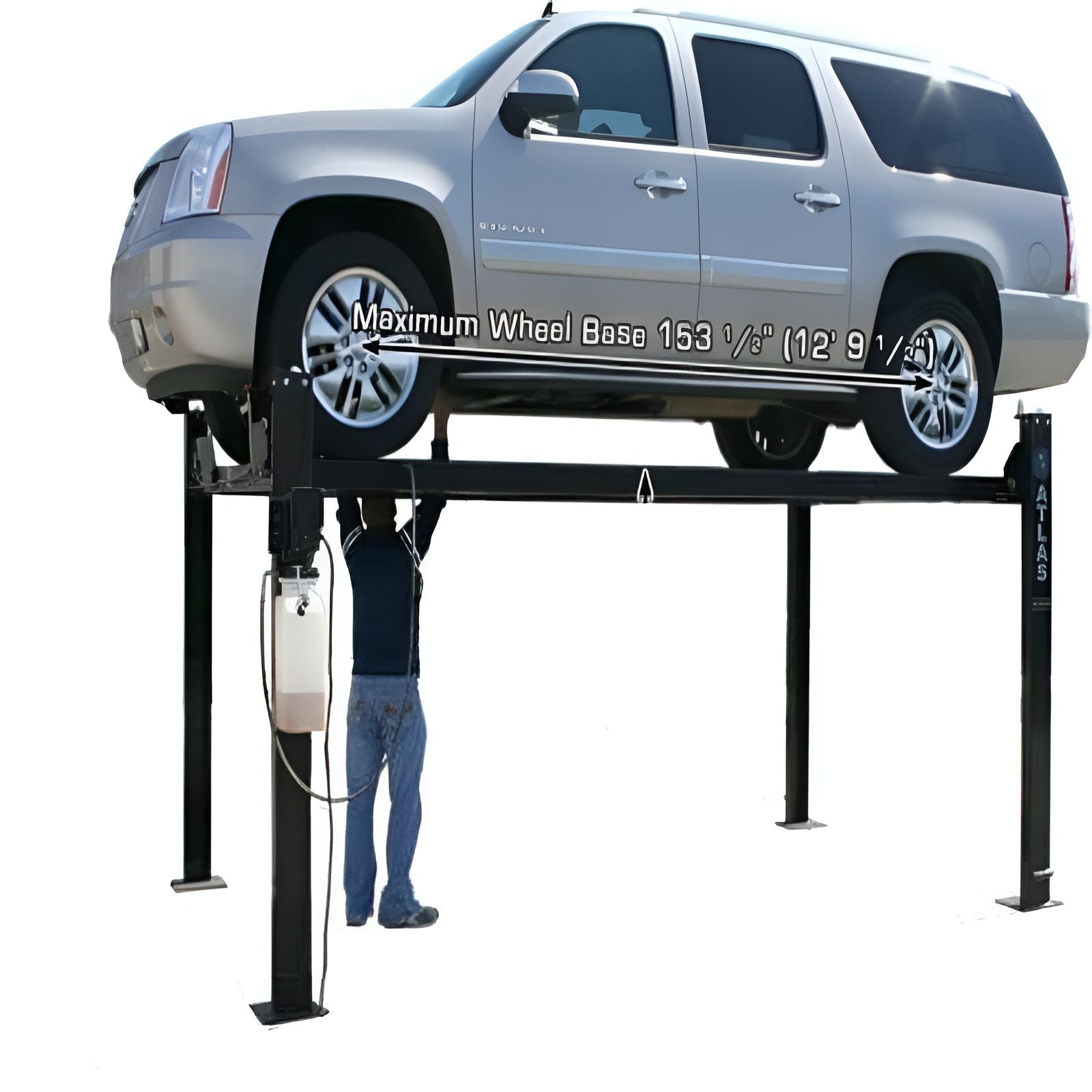 Atlas Garage Pro, 8,000 lb 4 Post Vehicle Storage Lift SKU ATEXH-PRO8000