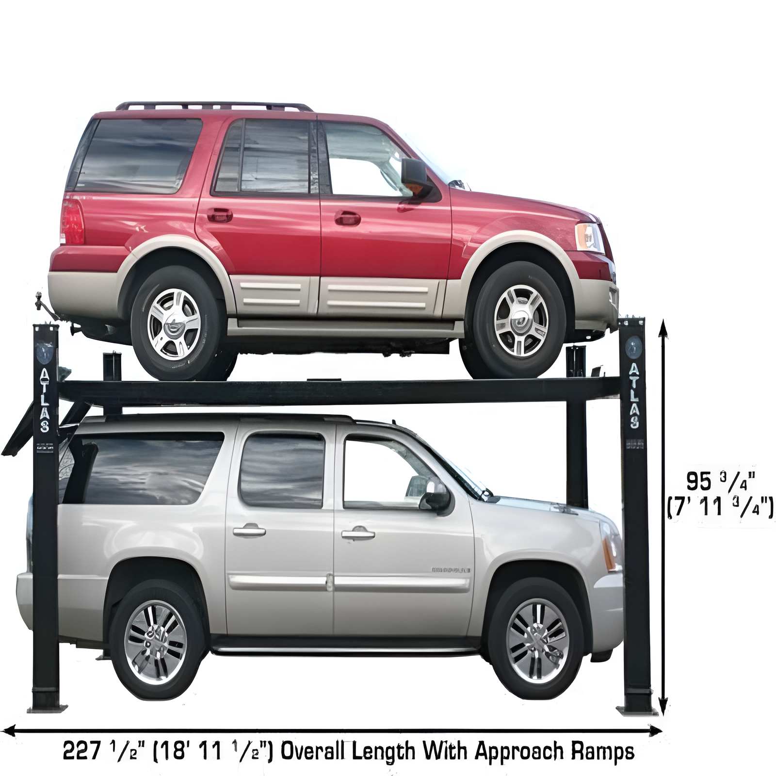 Atlas 9,000lb Extra Large Vehicle Storage Lift SKU ATEXH-PRO9000