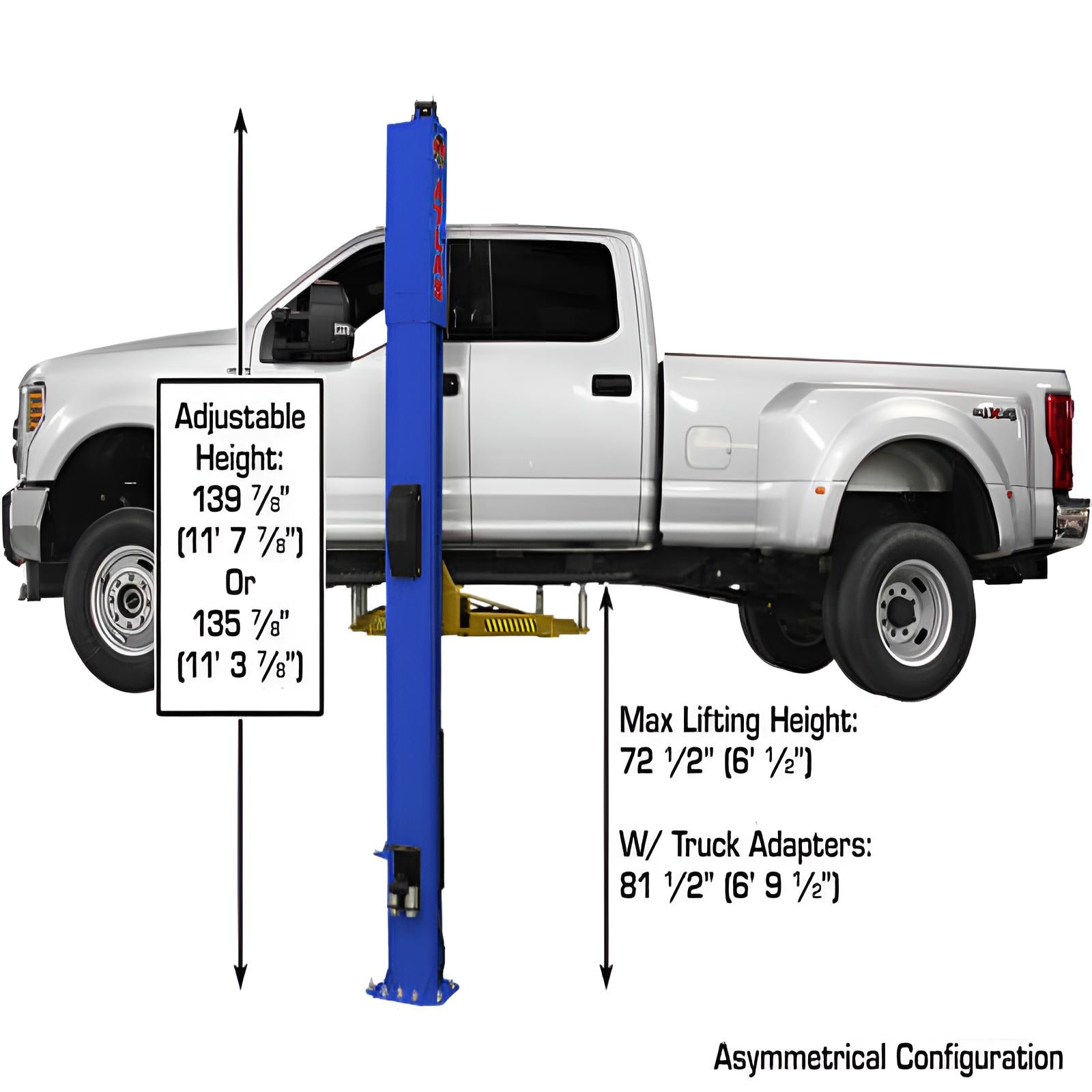 Atlas 10,000 lb 2 Post Lift, ALI Certified SKU ATEAP-PVL10-EXT