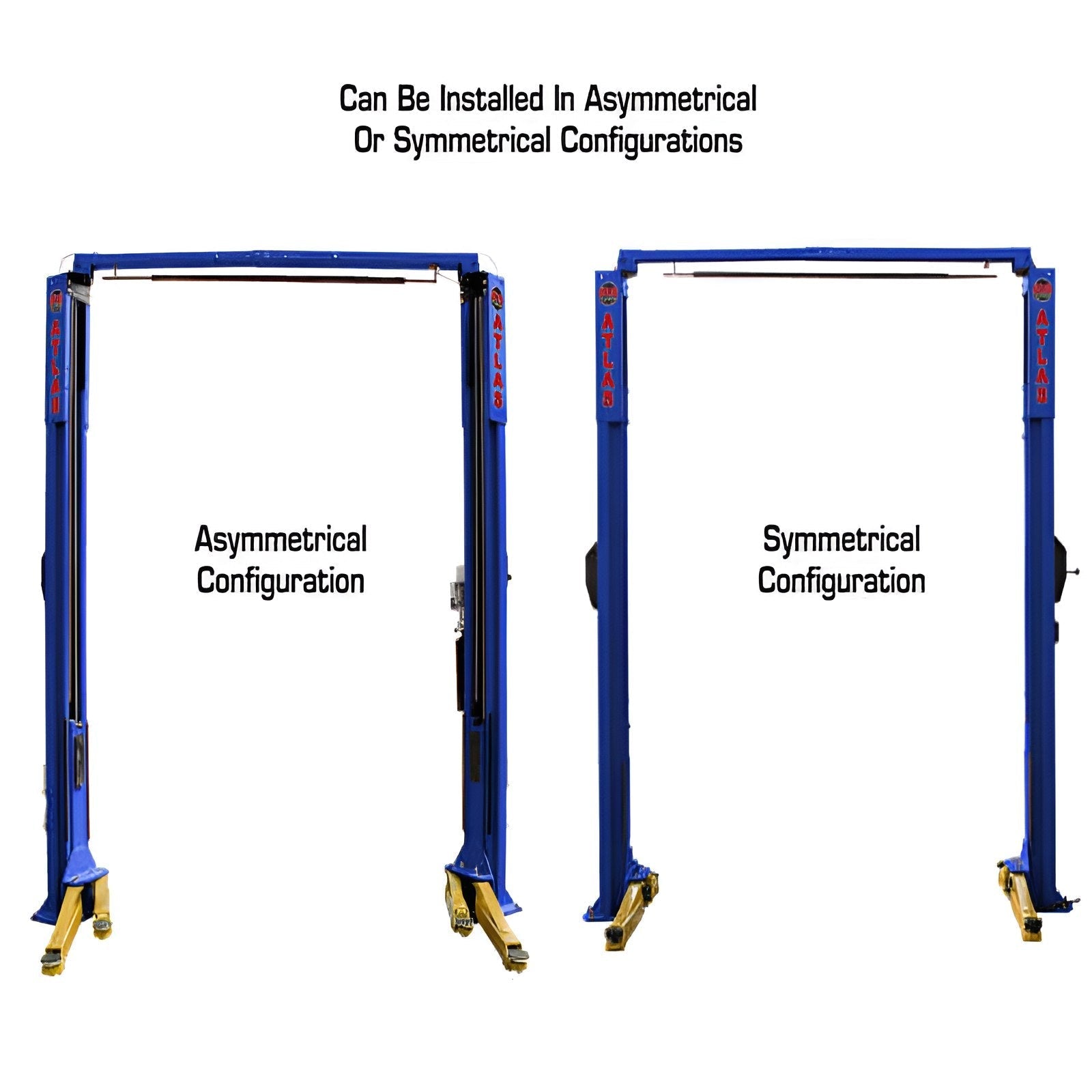 Atlas 10,000 lb 2 Post Lift, ALI Certified SKU ATEAP-PVL10-EXT