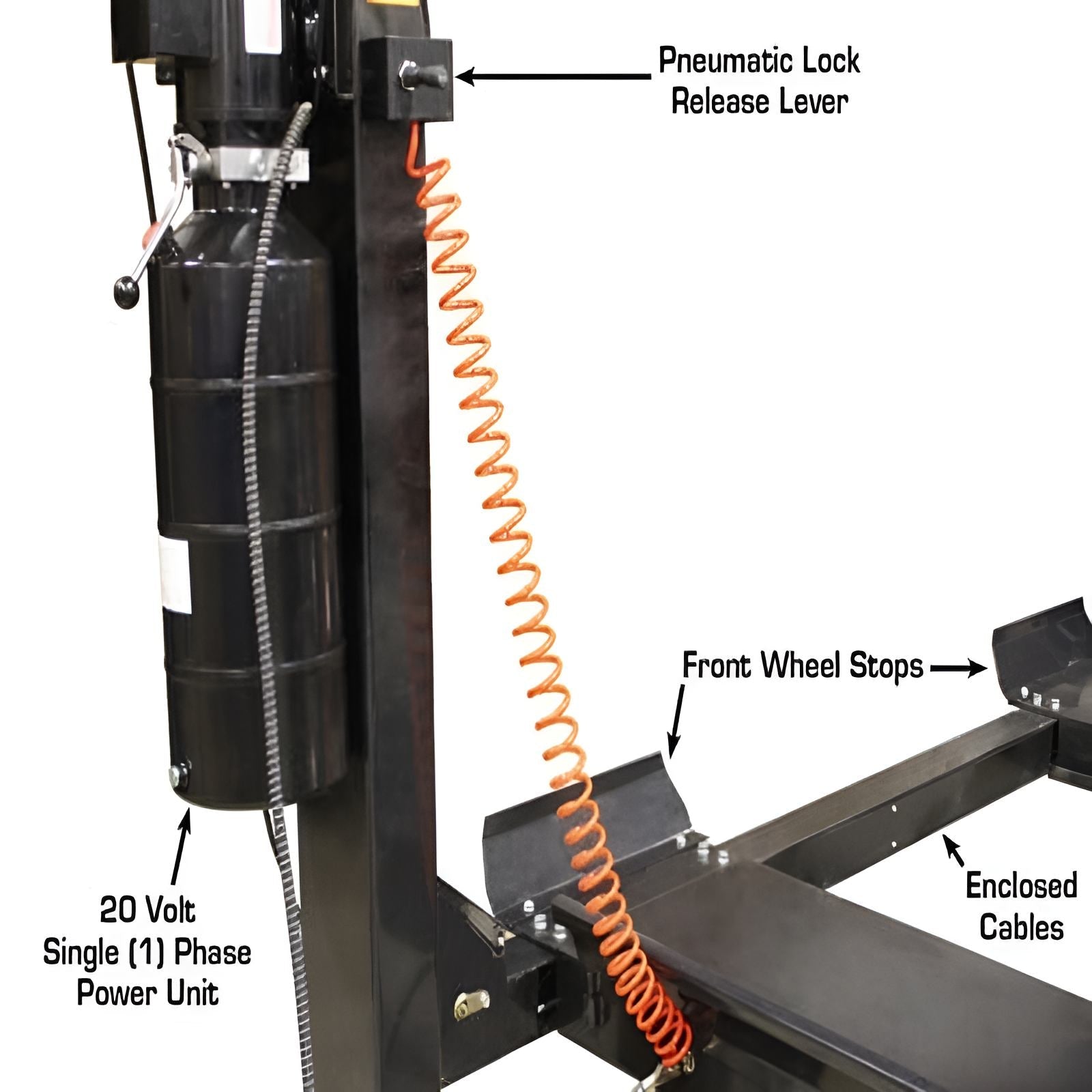 Atlas 7,000 lb 4 Post Lift, Extra Tall SKU ATEXH-PRO7000ST