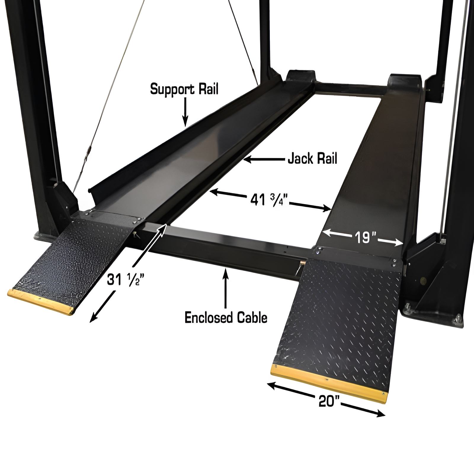 Atlas 7,000 lb 4 Post Lift, Extra Tall SKU ATEXH-PRO7000ST