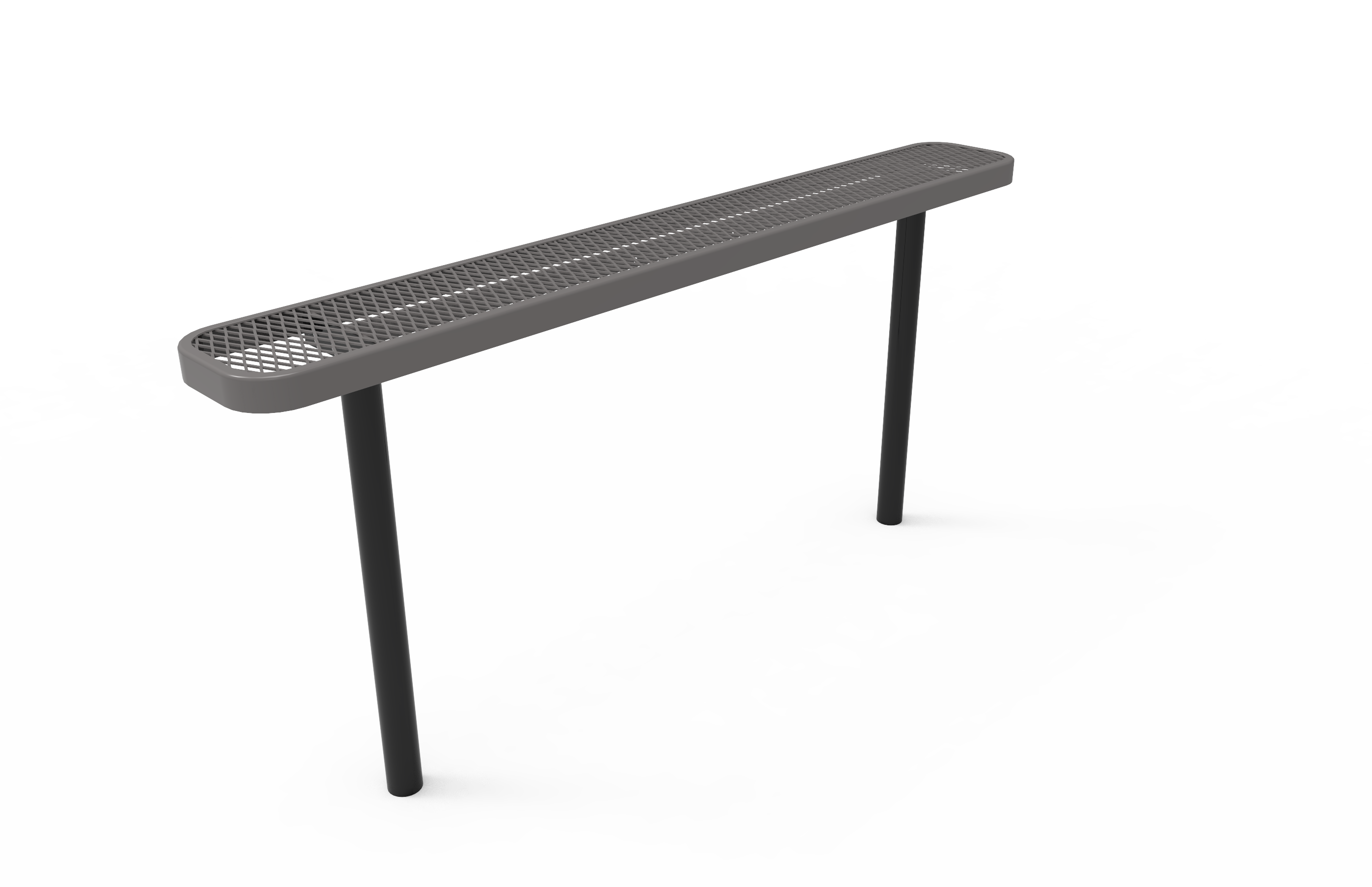 MyTCoat 4' - 8'  Standard Bench, Expanded Metal, Inground Mount SKU BRT04
